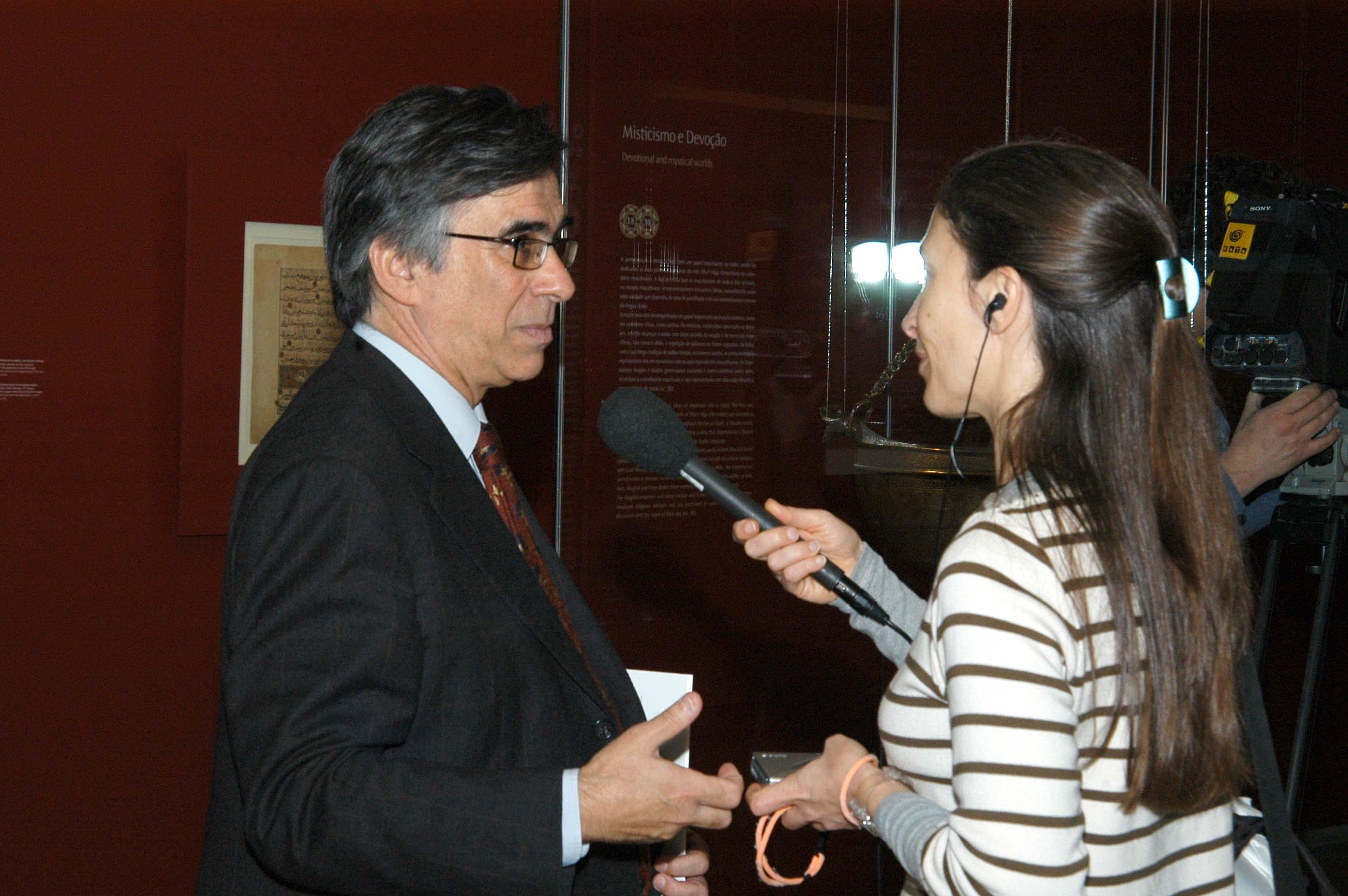 Conferência de imprensa. João Castel-Branco Pereira