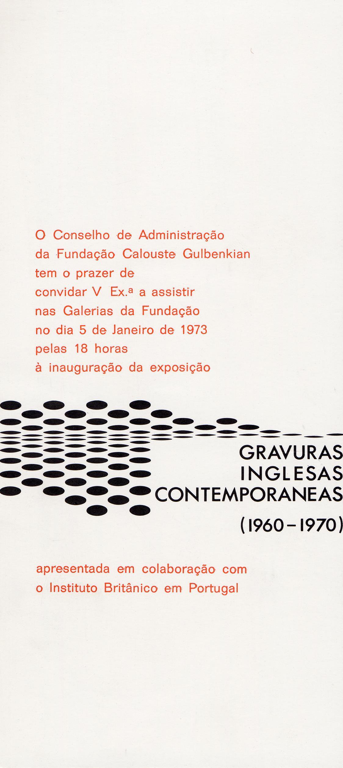 Gravuras Inglesas Contemporâneas, 1960 – 1970