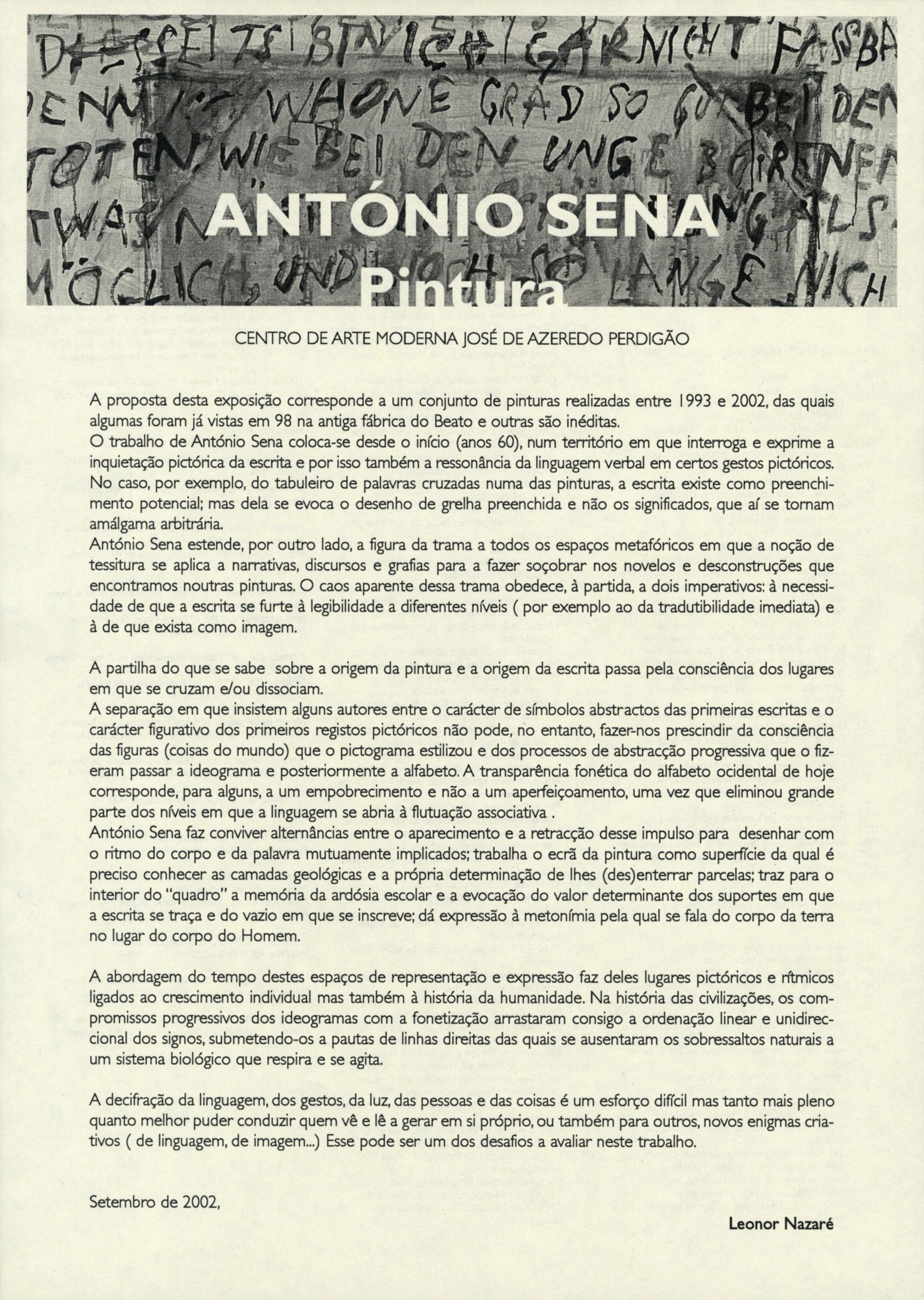 António Sena. Pintura