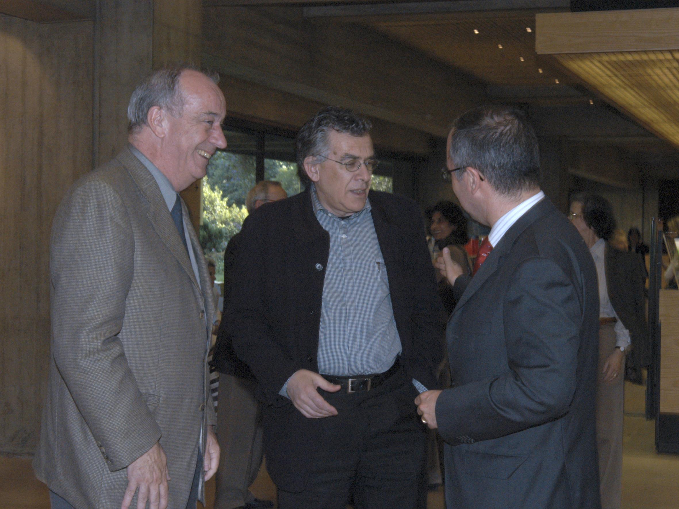Manuel Costa Cabral, Jorge Molder e Nuno Vassallo e Silva (da esq. para dir.)