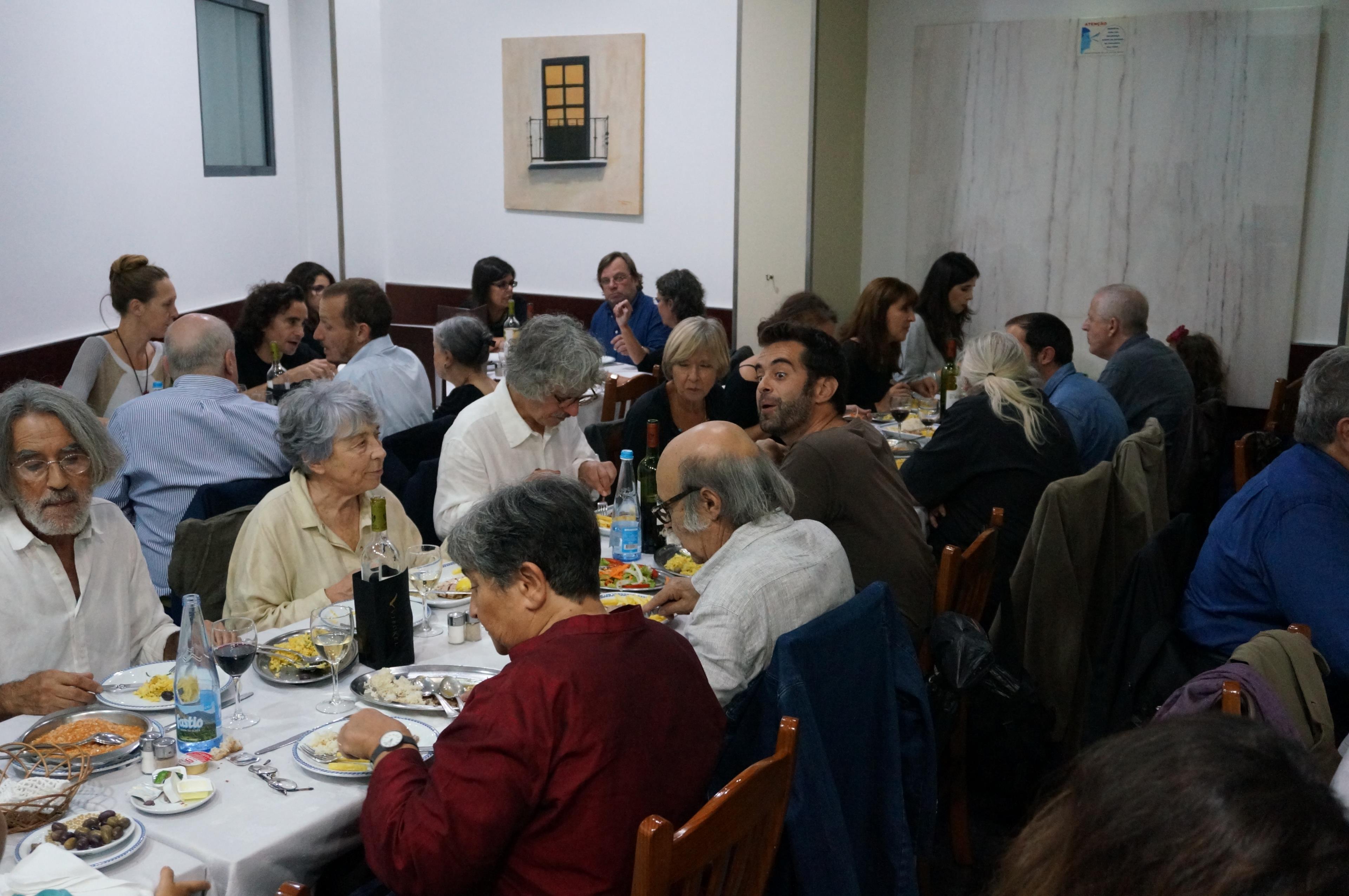Jantar organizado após a inauguração da exposição e lançamento do catálogo raisonné de António Dacosta no restaurante Valmor, Lisboa