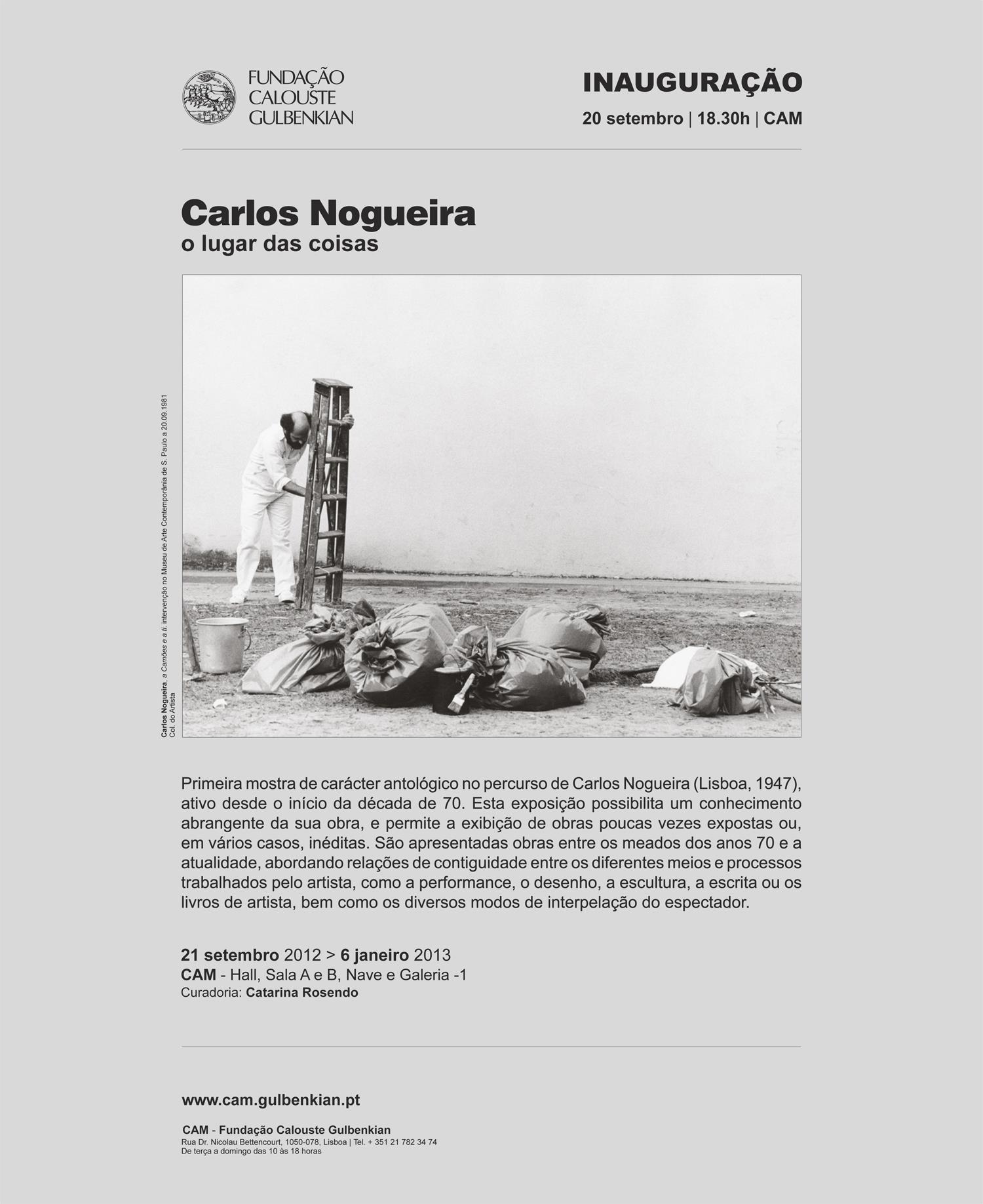 Carlos Nogueira. O Lugar das Coisas