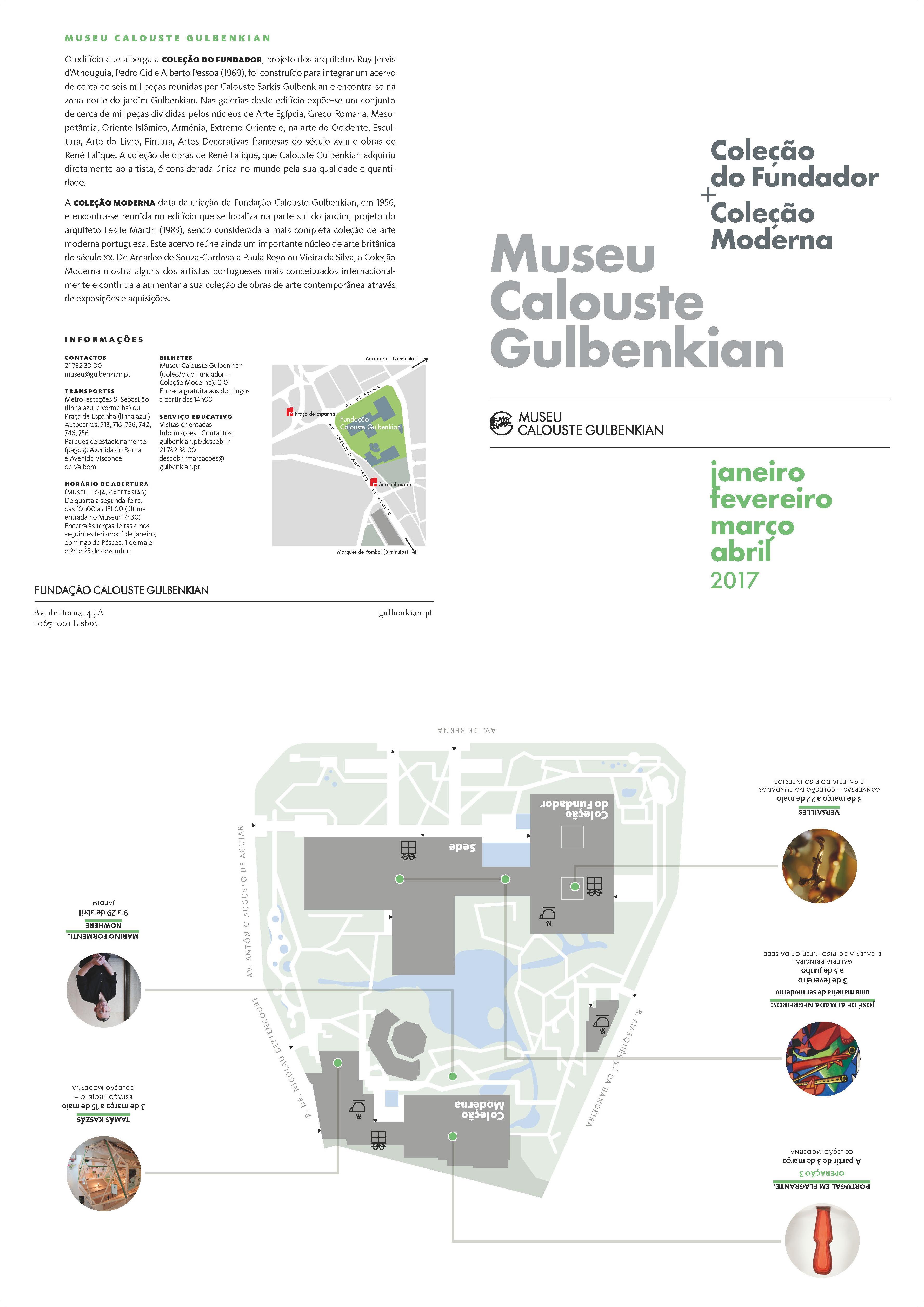 Museu Calouste Gulbenkian. Janeiro – Abril 2017