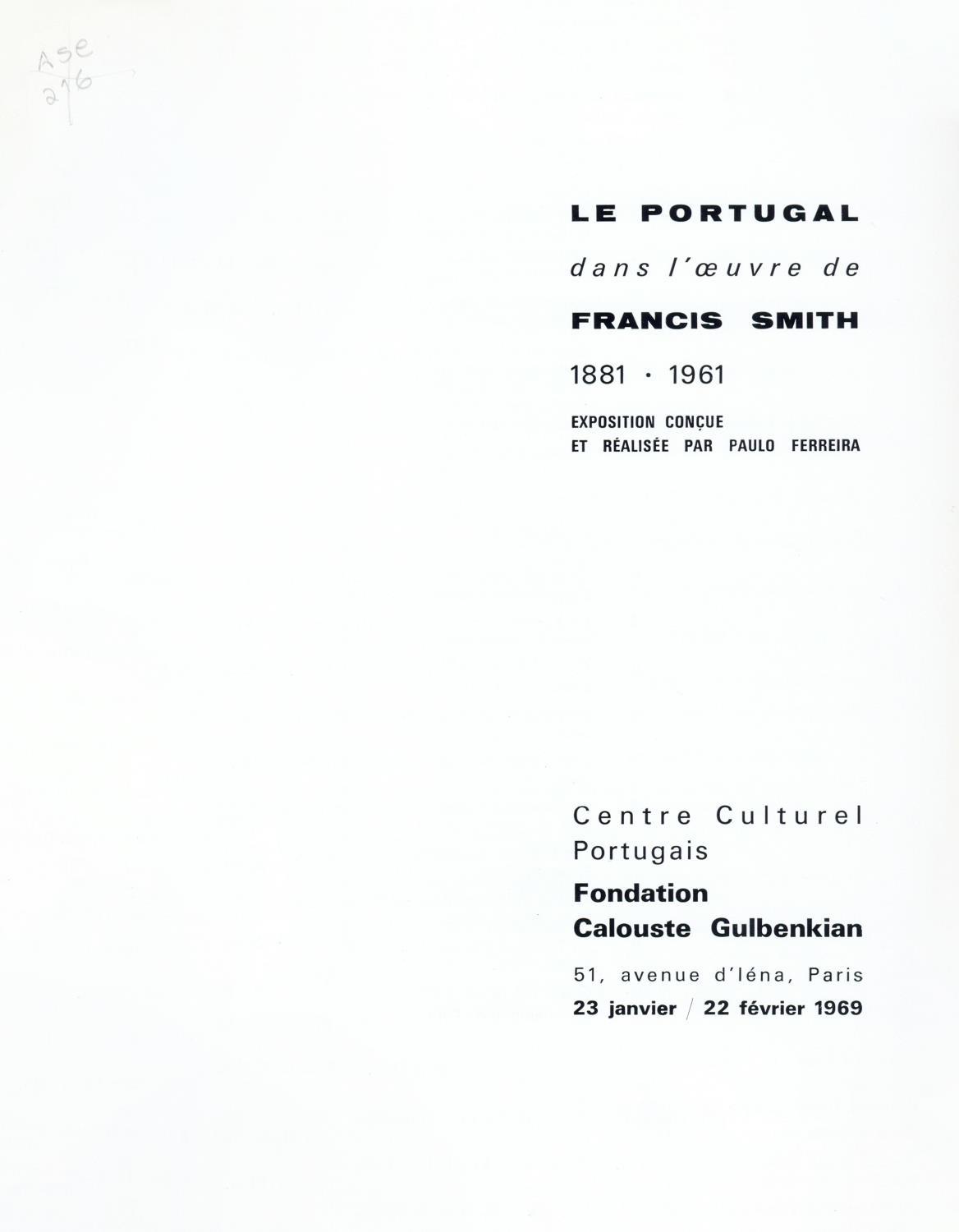 1969_Francis_Smith_catalogo_folha_de_rosto_BI3563