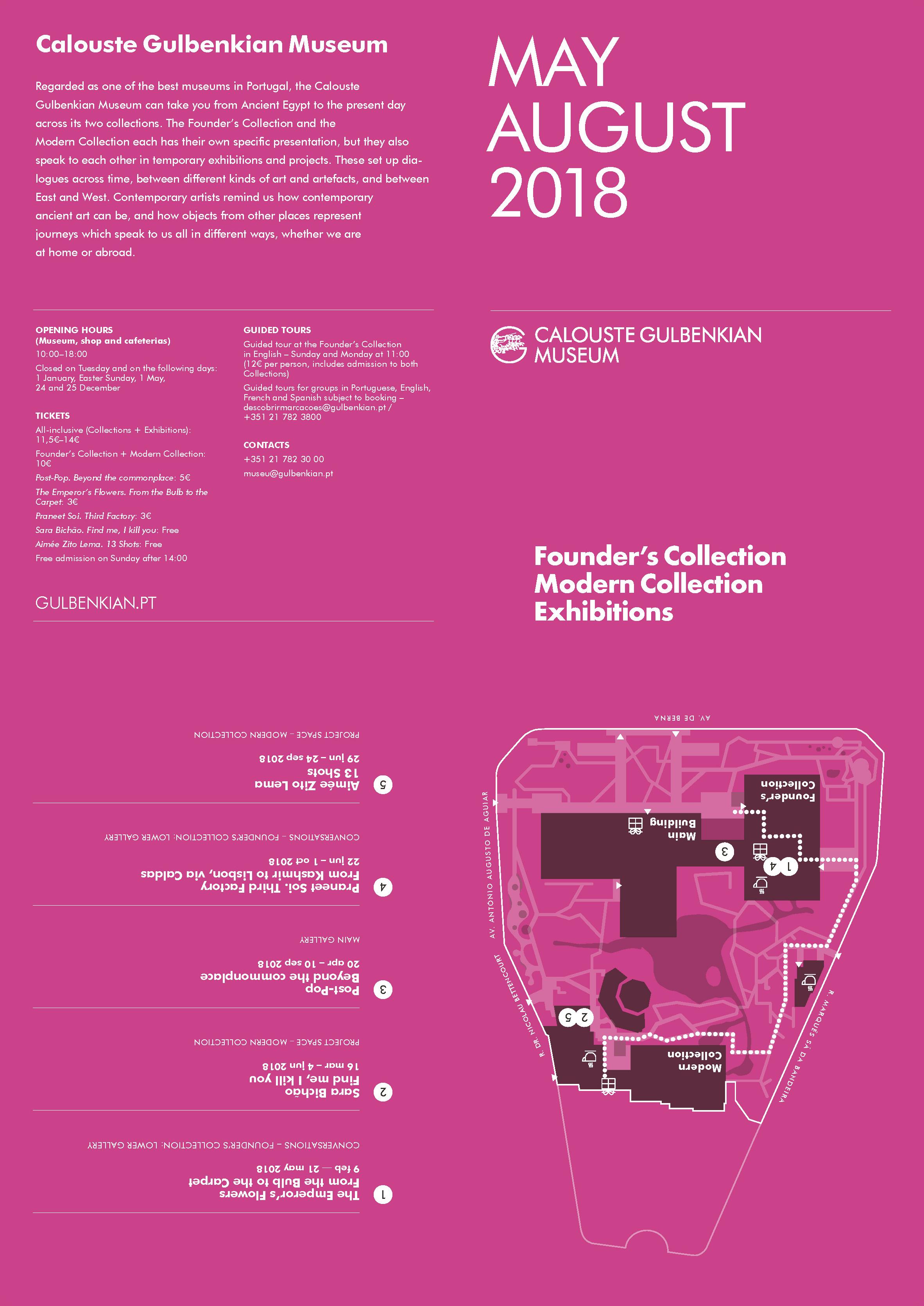 Calouste Gulbenkian Museum. May – August 2018