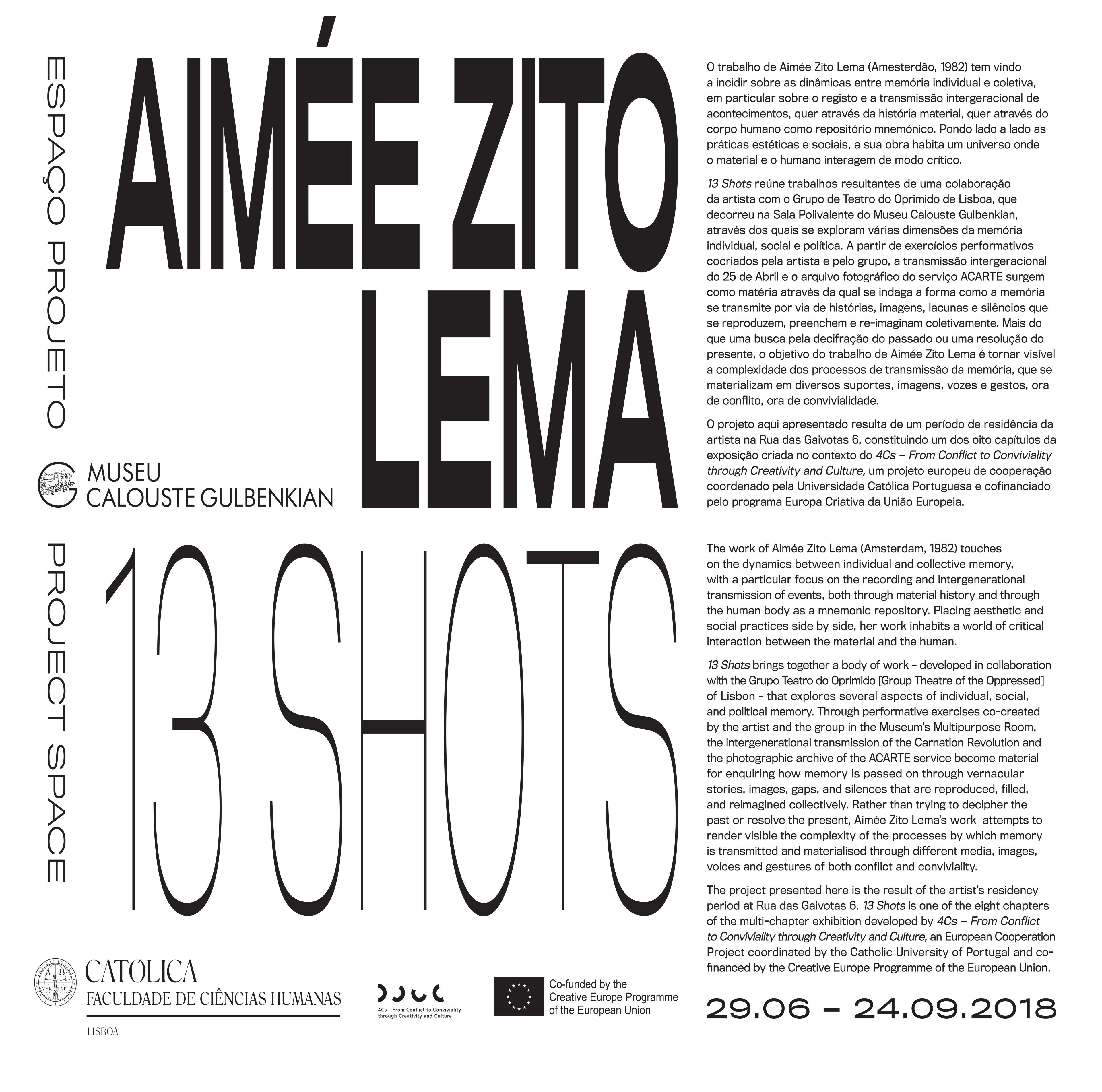 Aimée Zito Lema. 13 Shots