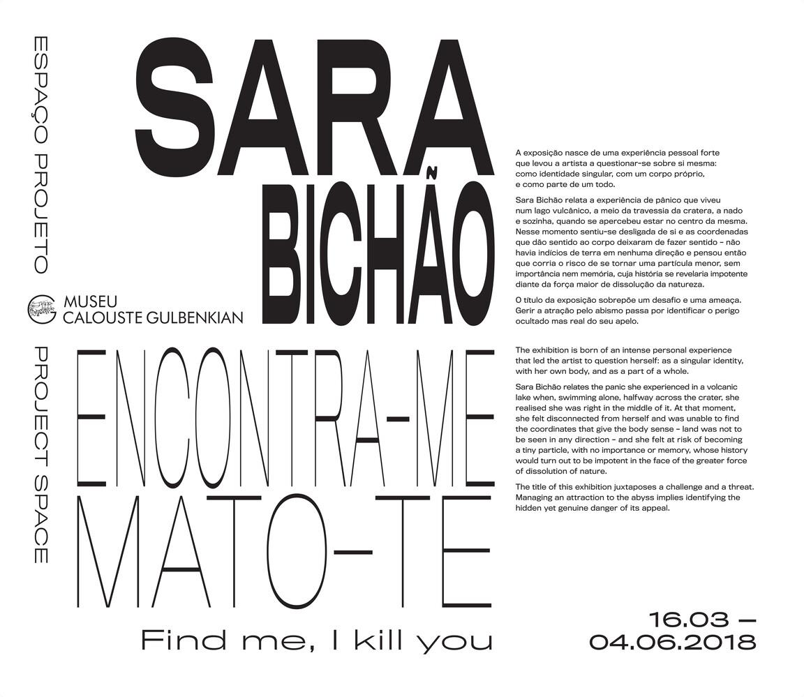 Sara Bichão. Encontra-me, Mato-te / Find Me, I Kill You