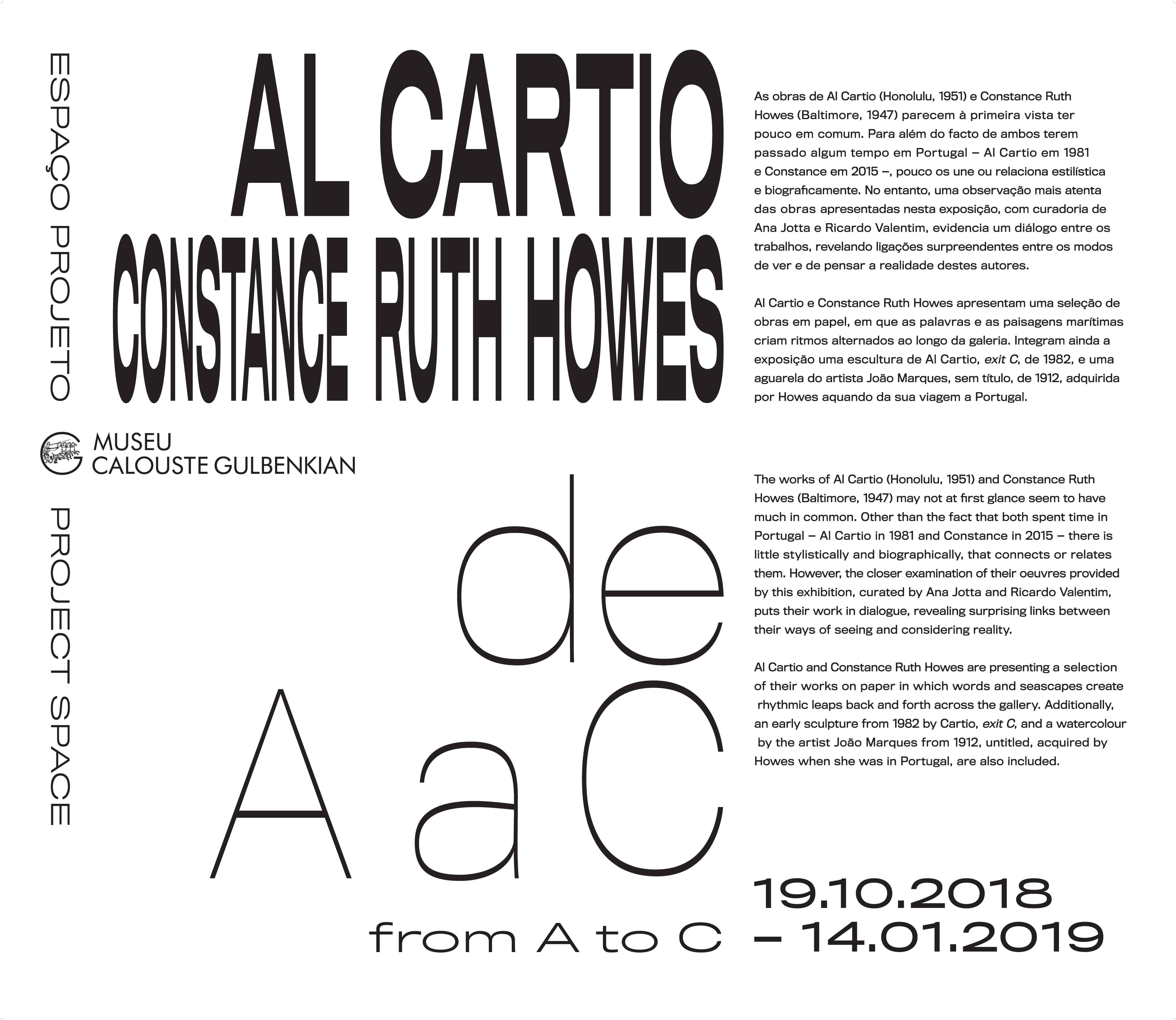 Al Cartio e Constance Ruth Howes. De A a C / From A to C