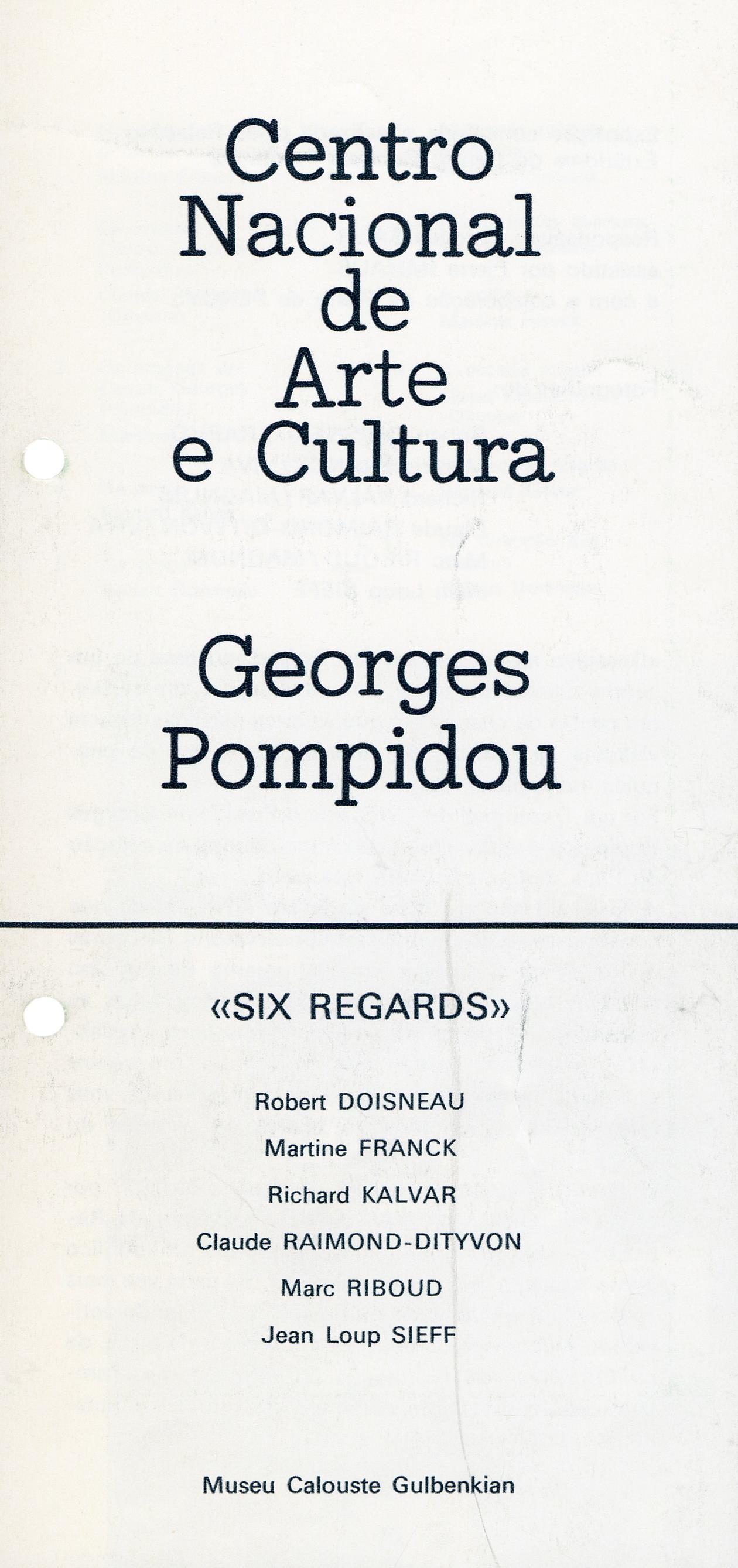 Six Regards. O Centro Georges Pompidou Visto por Seis Fotógrafos