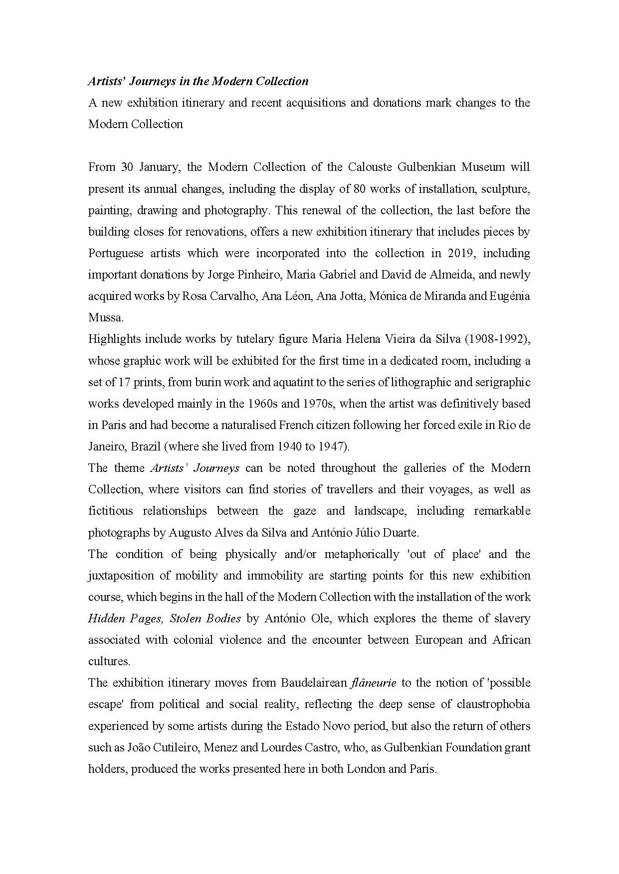 Museu Calouste Gulbenkian – Coleção Moderna / Fundação Calouste Gulbenkian