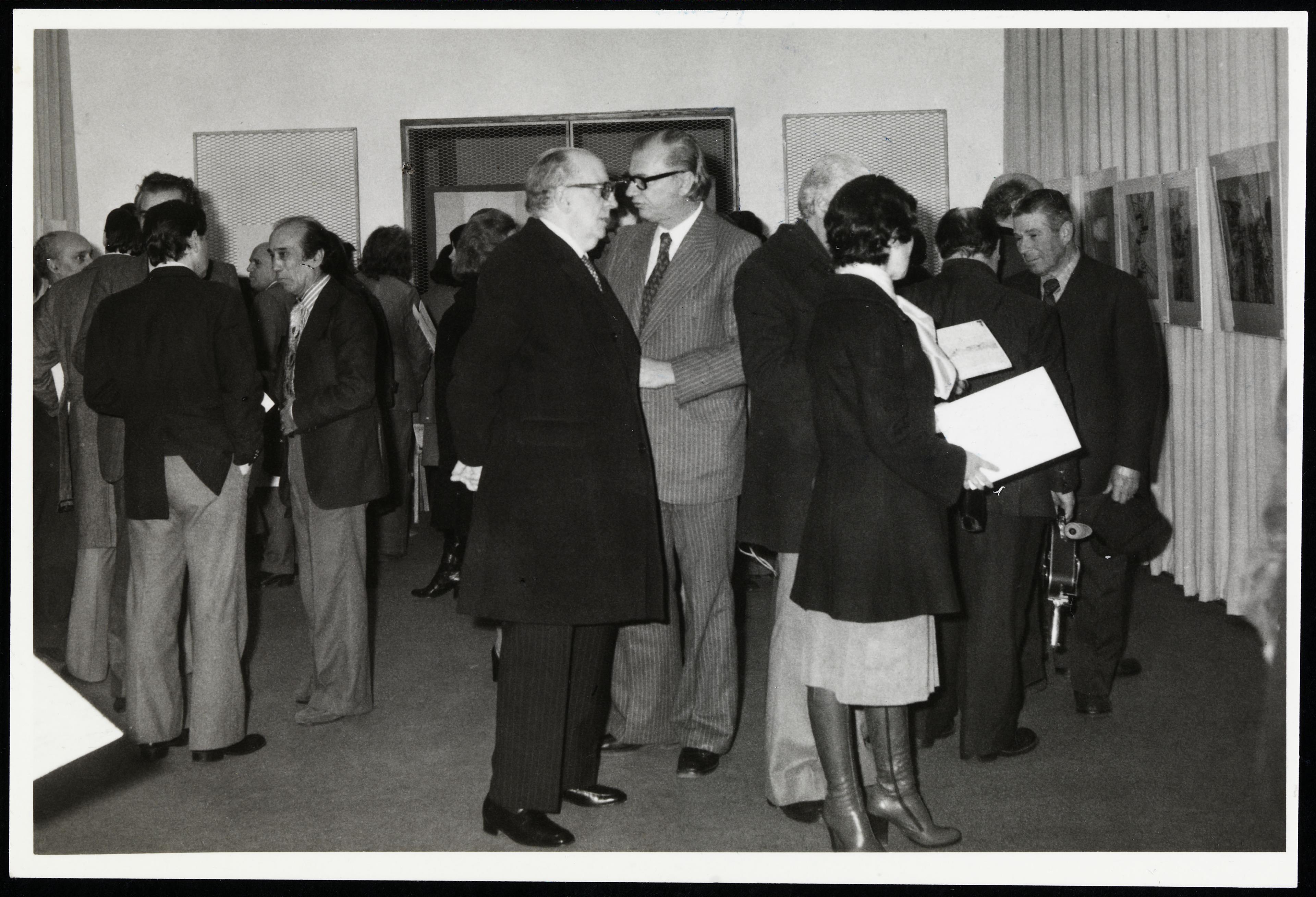 José de Azeredo Perdigão e José Sommer Ribeiro (ao centro)