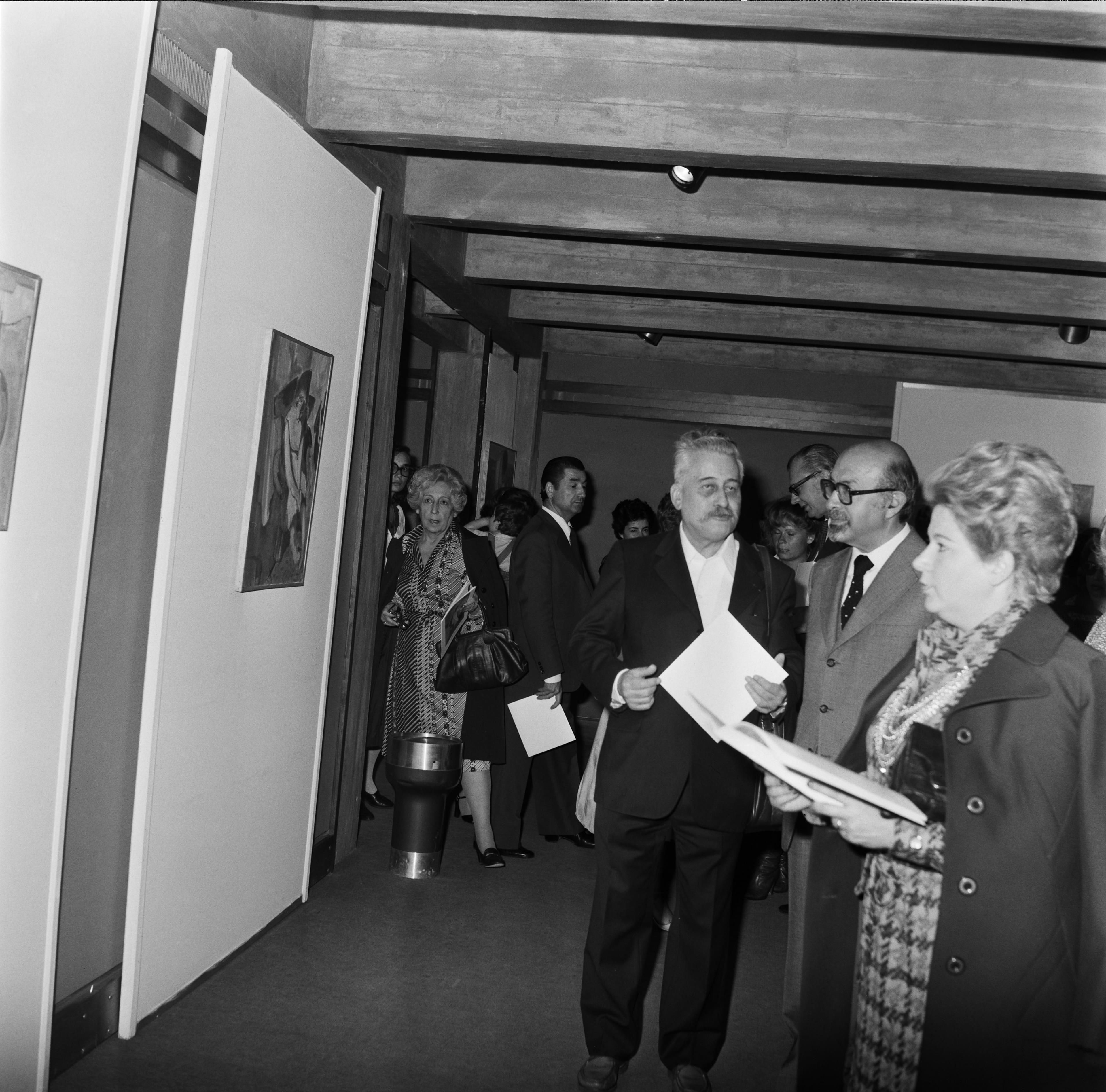Roberto Gulbenkian (à dir.) e José Sommer Ribeiro (atrás, à dir.)