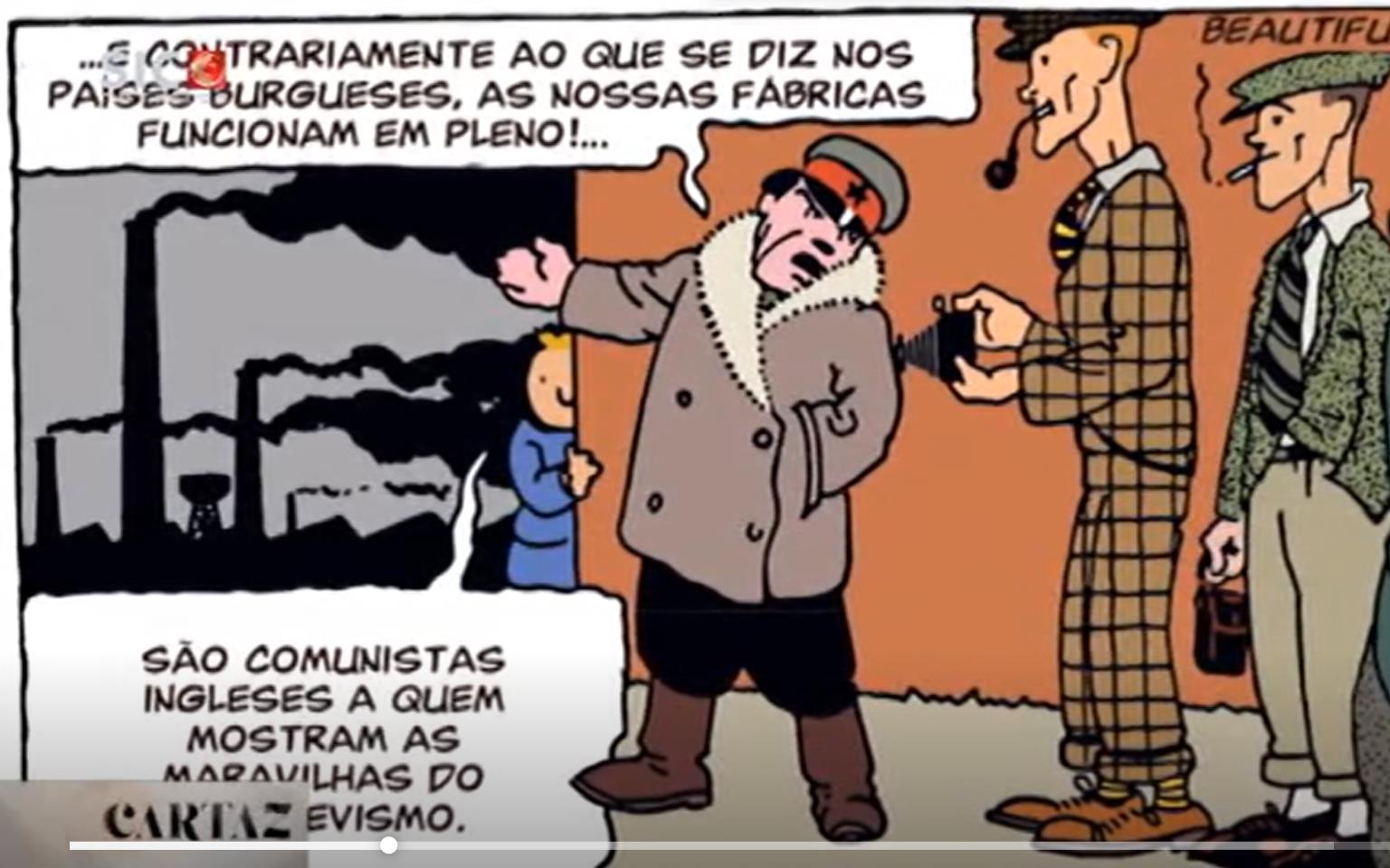 «Tintin no País dos Sovietes» a cores e em português