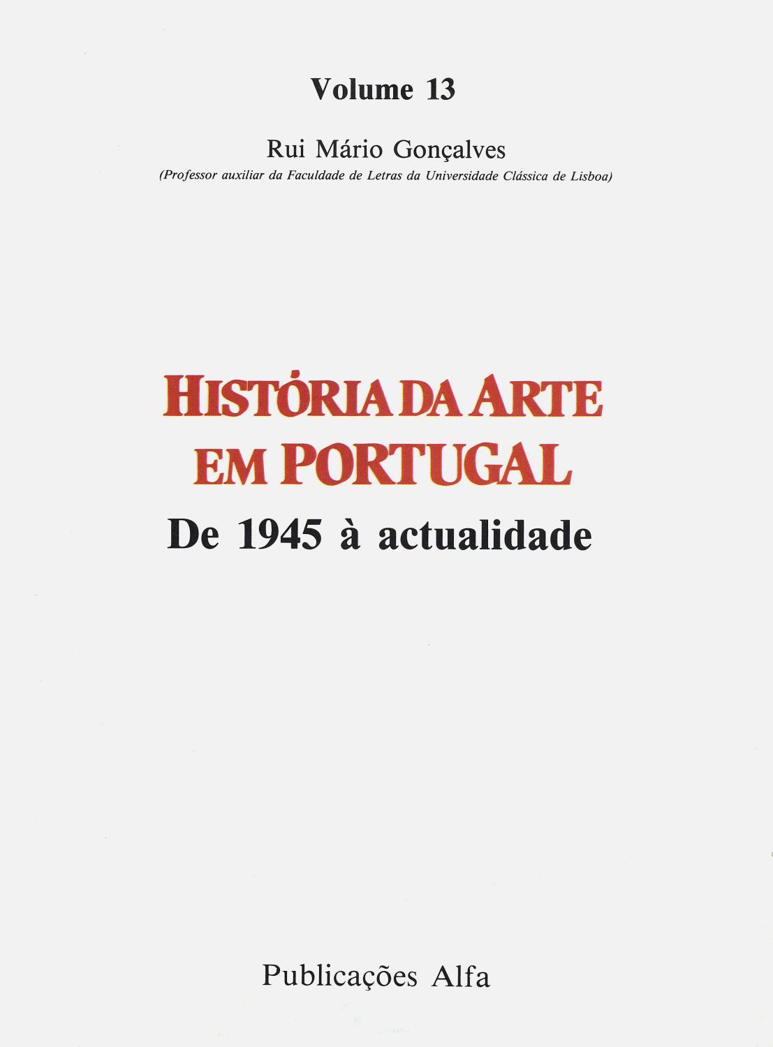 História da Arte em Portugal. De 1945 à Actualidade