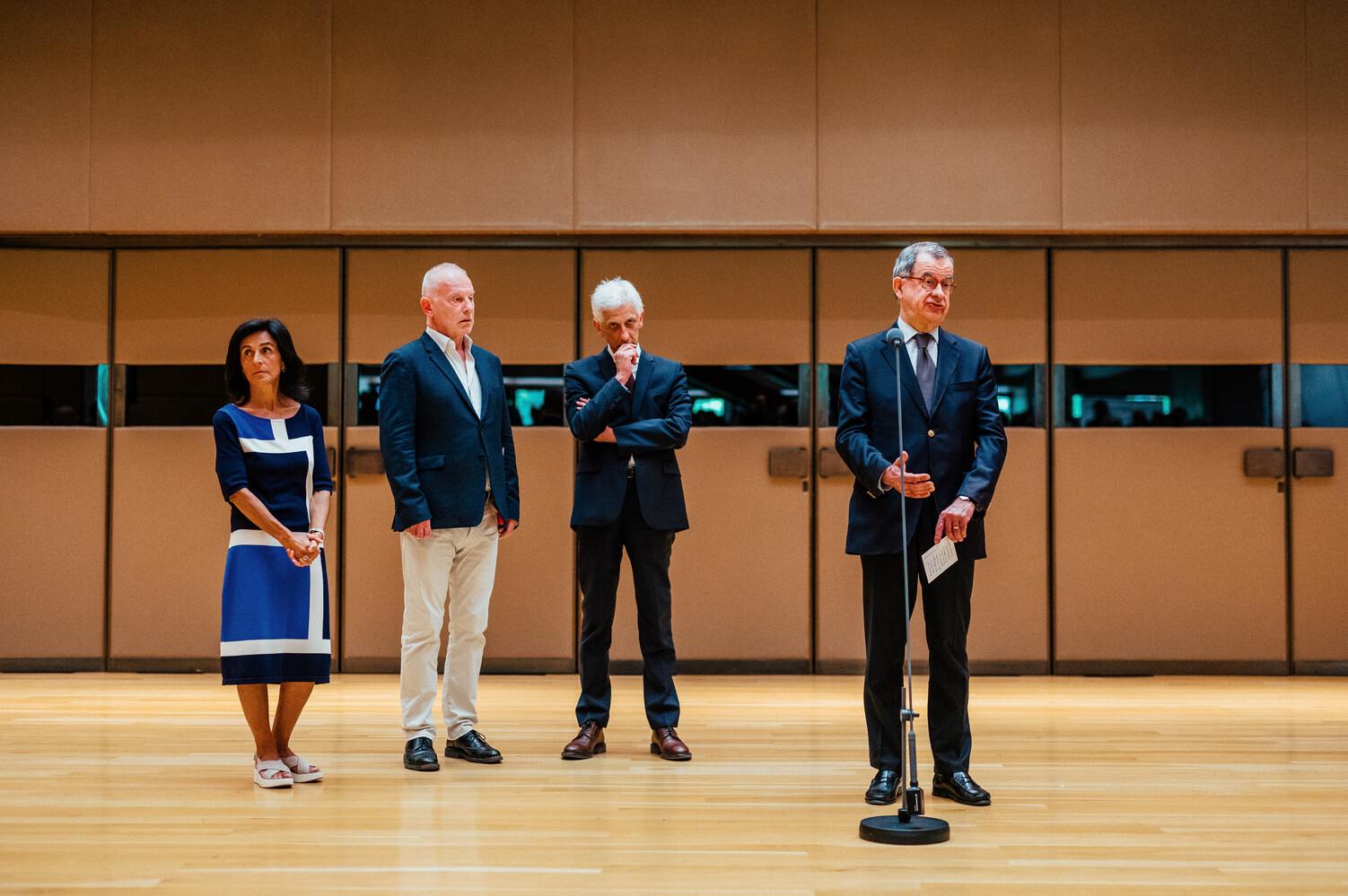 Leonor Nazaré, Benjamin Weil, António Feijó e Guilherme d´Oliveira Martins (da esq. para a dir.)