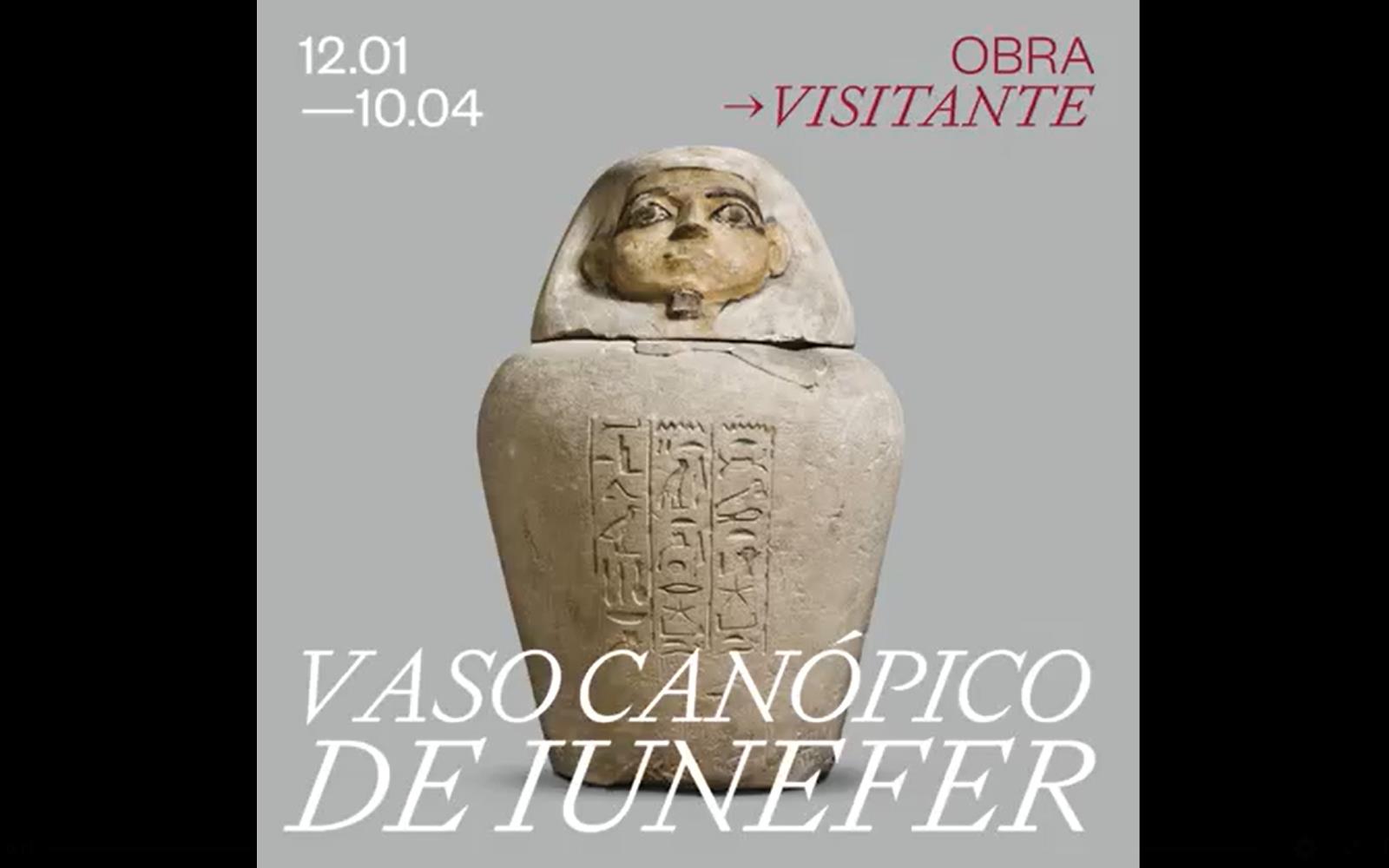 Obra Visitante. Vaso Canópico de Iunefer