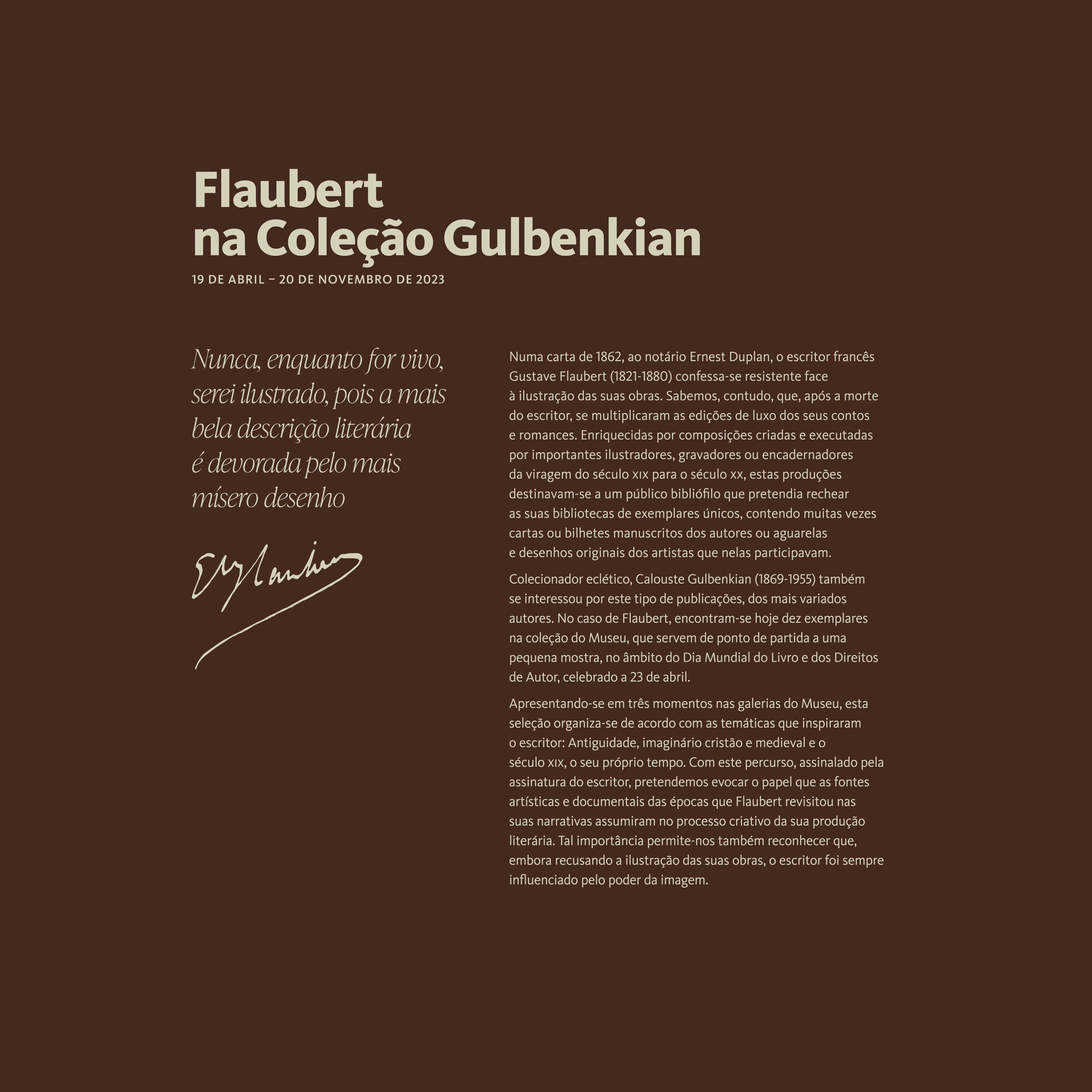 Flaubert na Coleção Gulbenkian