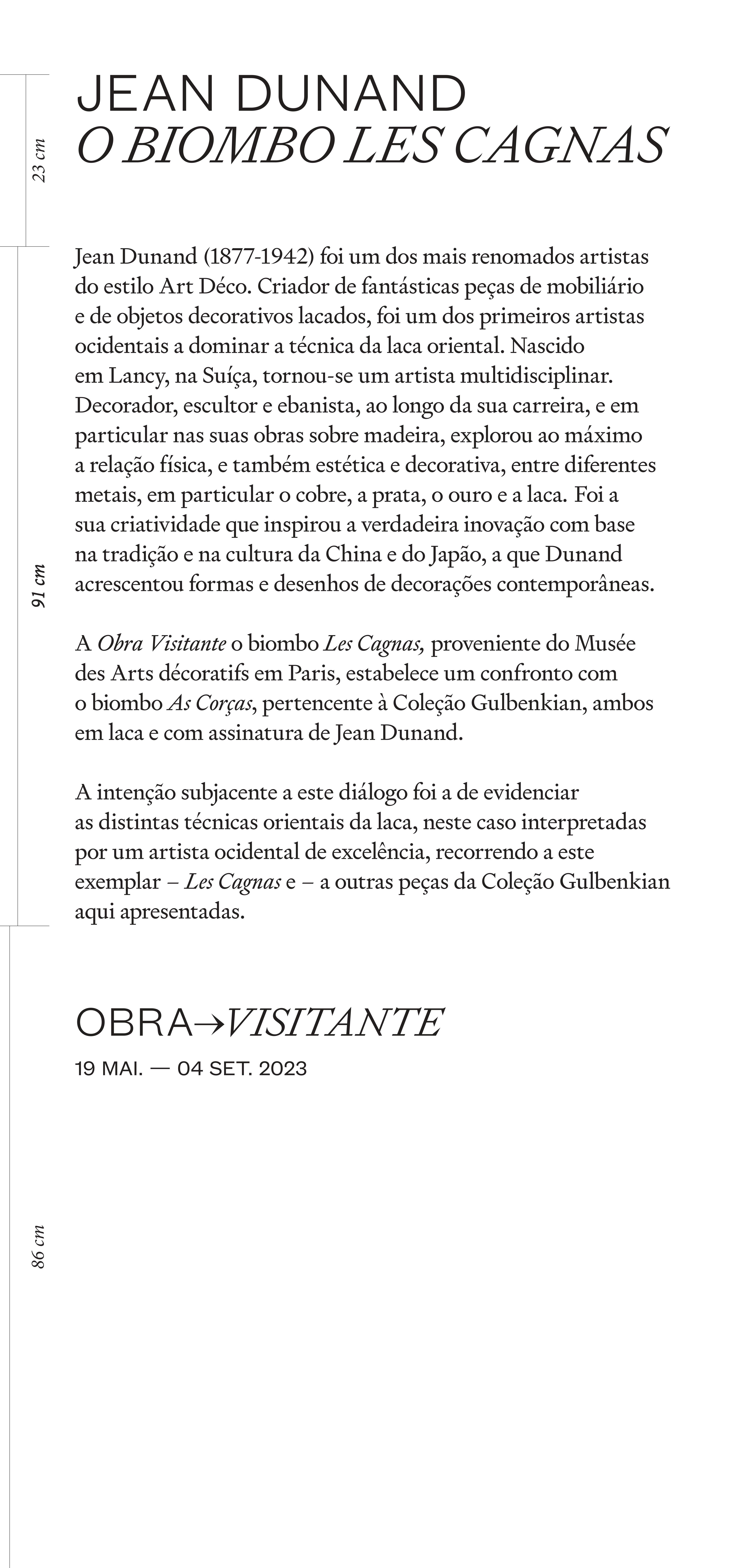 Obra Visitante. Jean Dunand, O Biombo «Les Cagnas»
