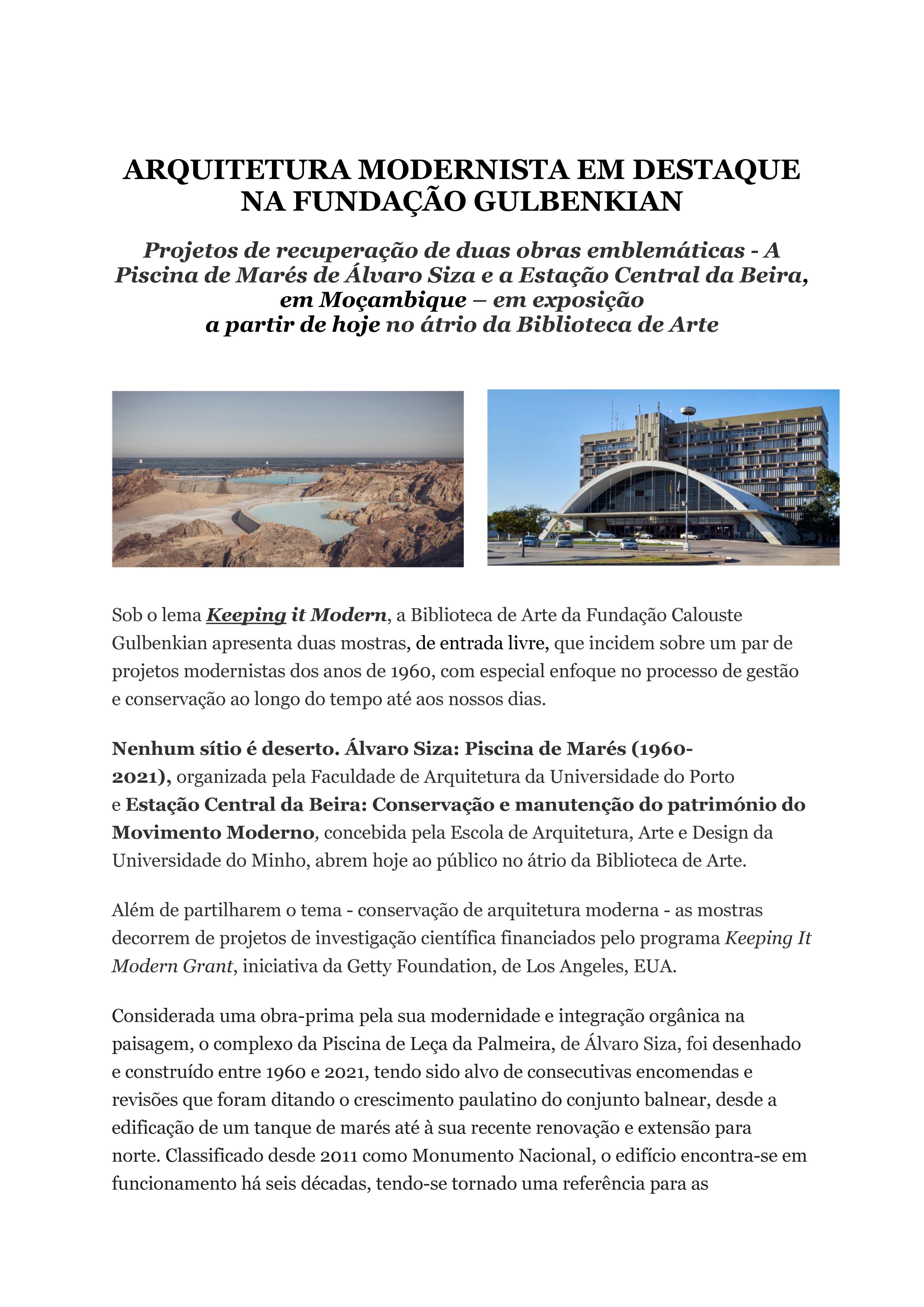 Serviço de Comunicação / Fundação Calouste Gulbenkian