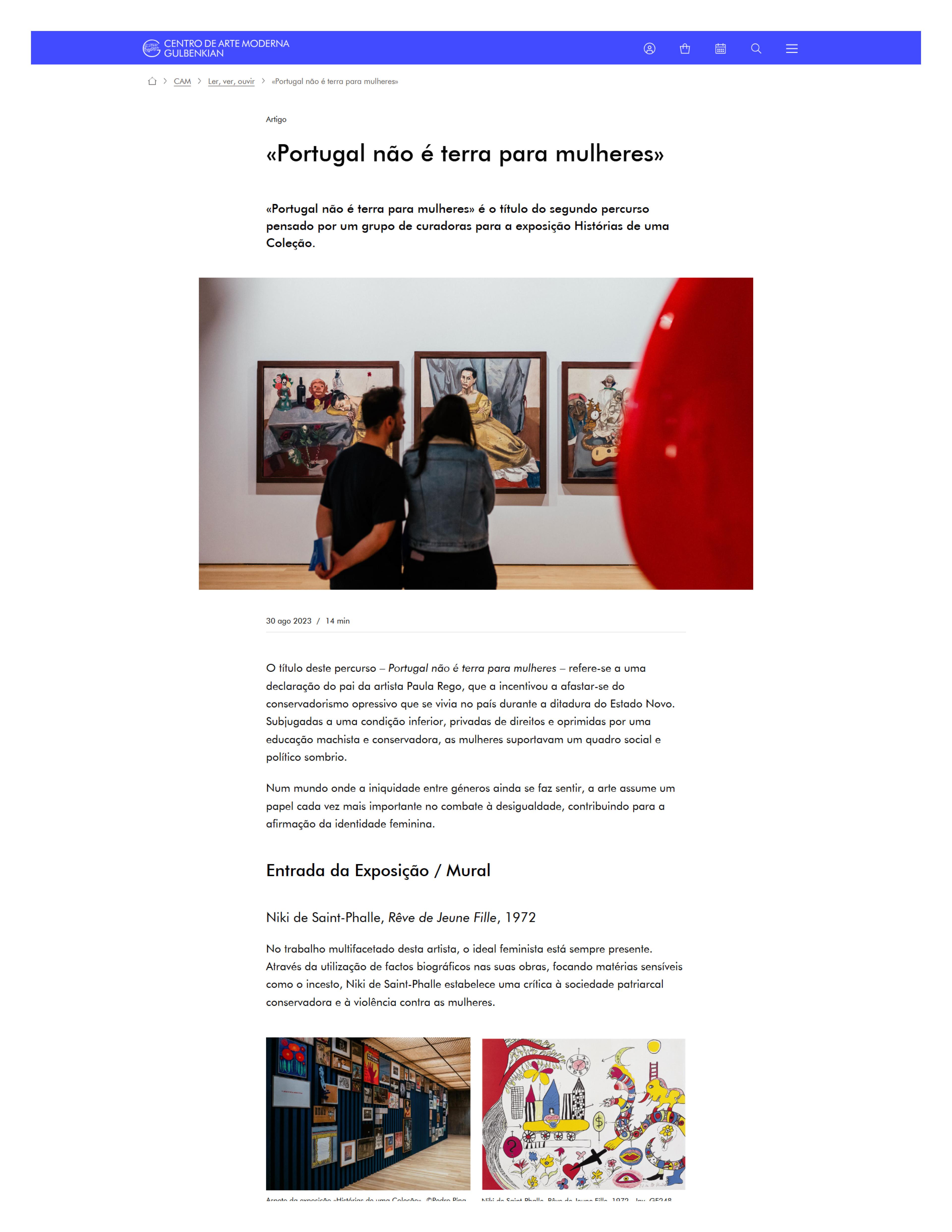 «Portugal não é terra para mulheres»