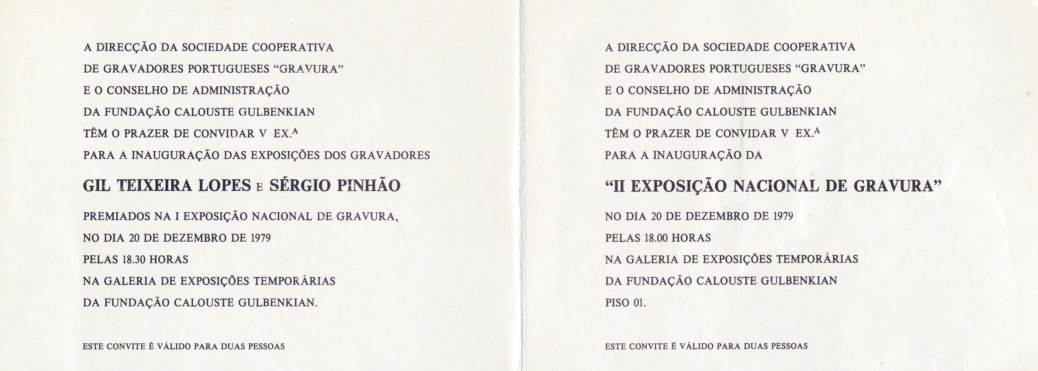 Exposições de Gil Teixeira Lopes e Sérgio Pinhão