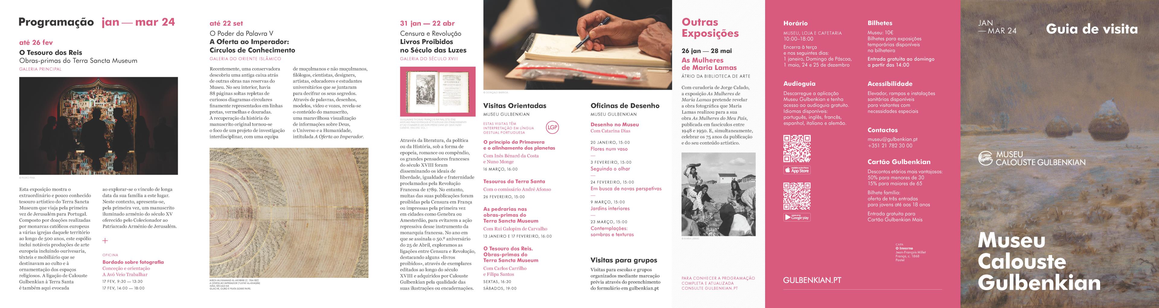 Museu Calouste Gulbenkian. Janeiro – Março 2024