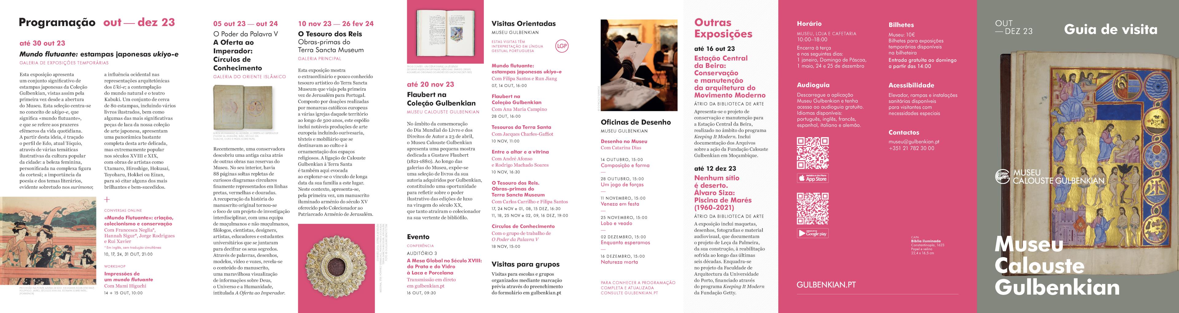 Museu Calouste Gulbenkian. Outubro – Dezembro 2024