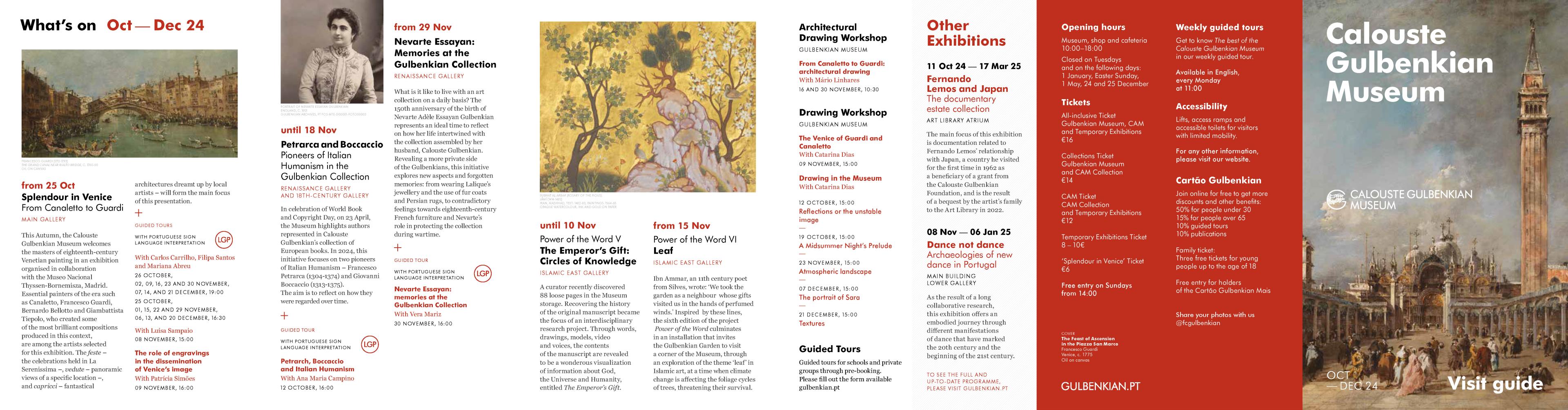 Calouste Gulbenkian Museum. October – December 2024