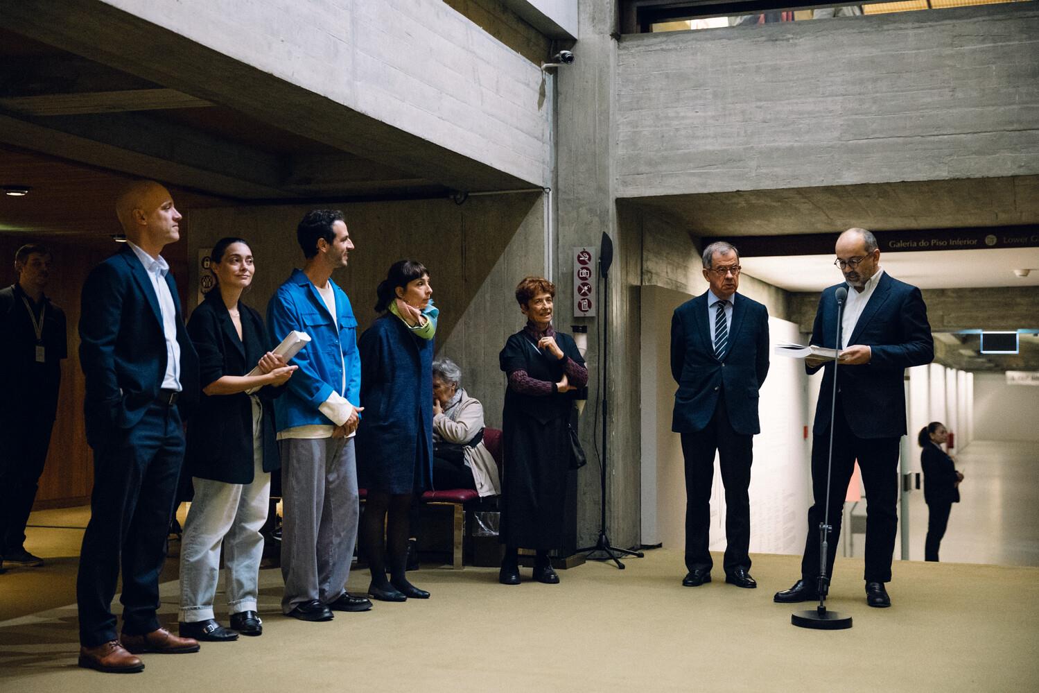 Carlos Manuel Oliveira, Ana Dinger, João dos Santos Martins, Ana Bigotte Vieira, Guilherme d´Oliveira Martins e Miguel Magalhães ( da esq. para a dir.)