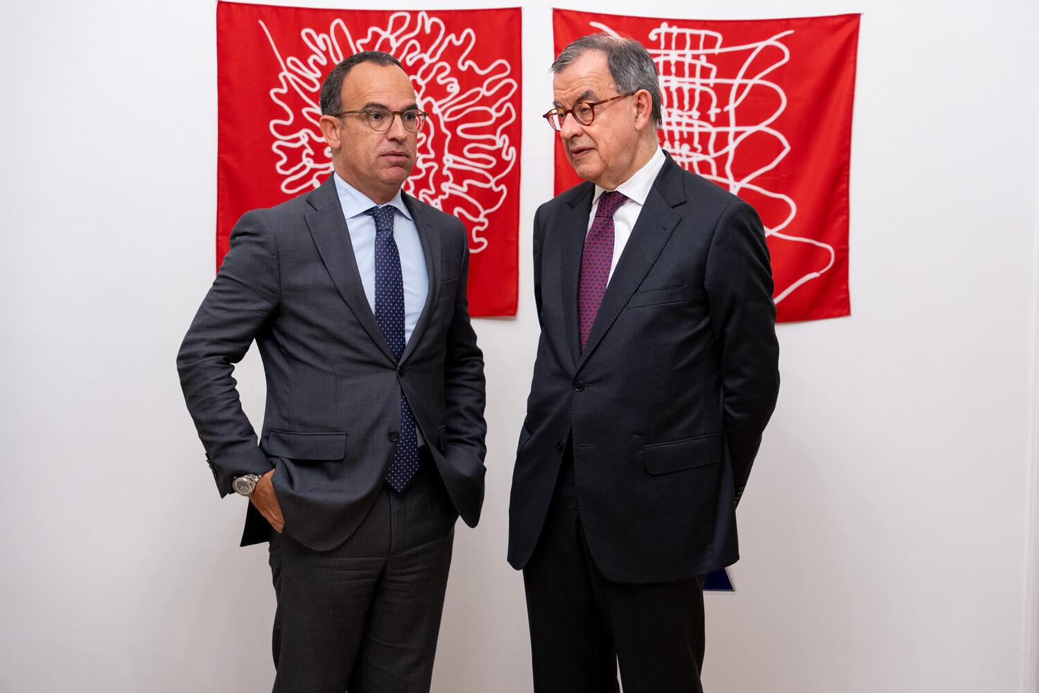Pedro Adão e Silva (à esq.) e Guilherme d´Oliveira Martins (à dir.)