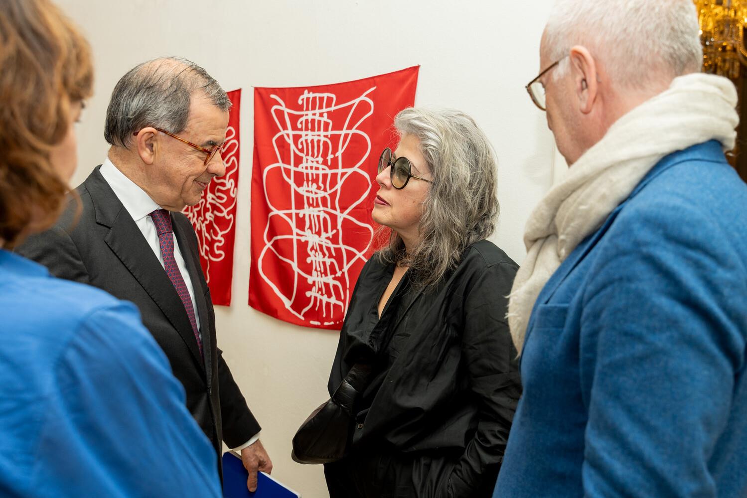 Ana Botella, Guilherme d´Oliveira Martins, Leonor Antunes e Benjamin Weil (da dir. para a esq.)