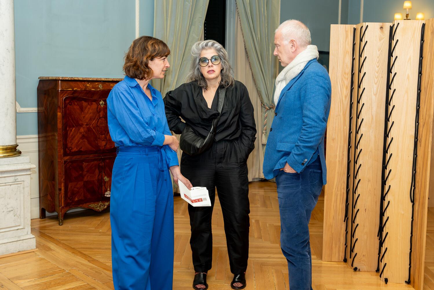 Ana Botella, Leonor Antunes e Benjamin Weil (da dir. para a esq.)