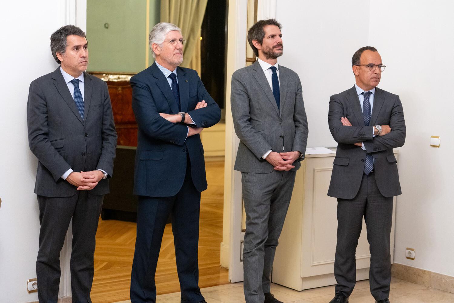 João Mira Gomes, Ernest Domènech e Pedro Adão e Silva (da esq. para a dir.)