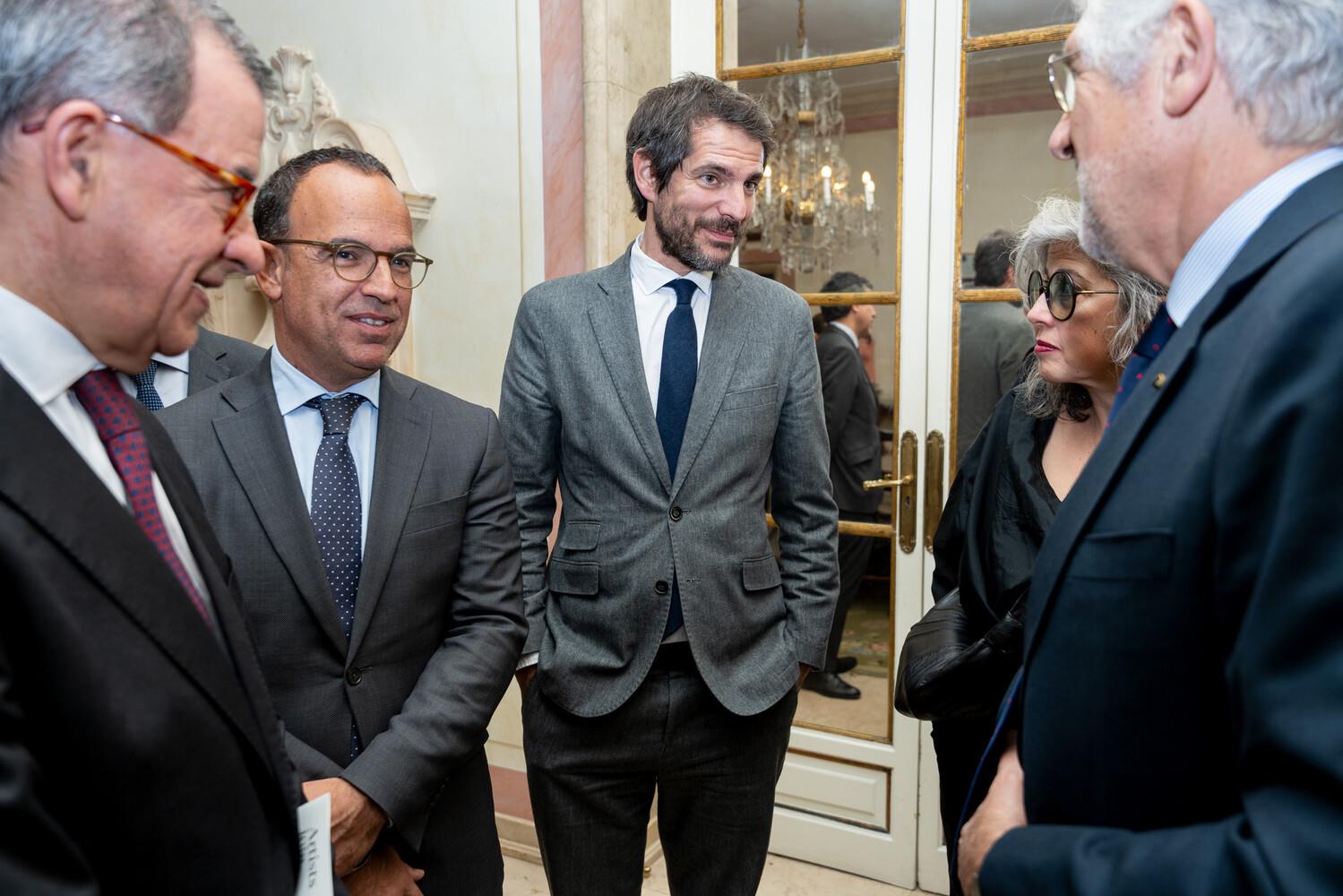 Guilherme d´Oliveira Martins, Pedro Adão e Silva, Ernest Domènech, Leonor Antunes e João Mira Gomes  (da esq. para a dir.)