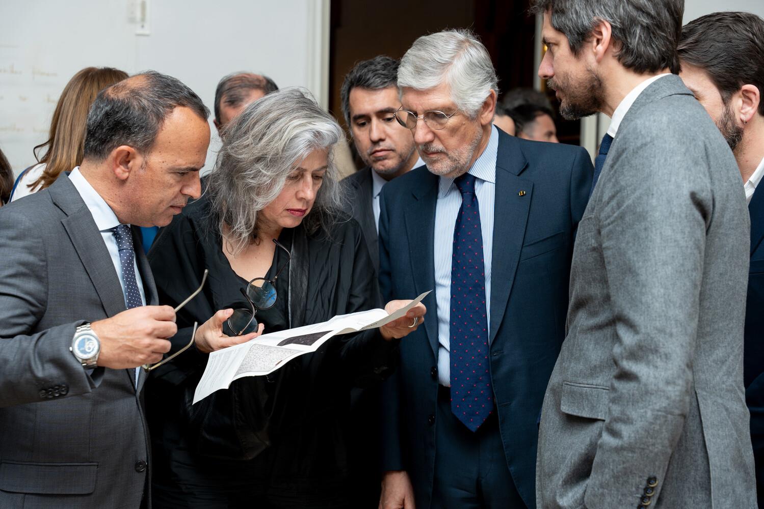 Pedro Adão e Silva, Leonor Antunes, João Mira Gomes e Ernest Domènech (da esq. para a dir.)