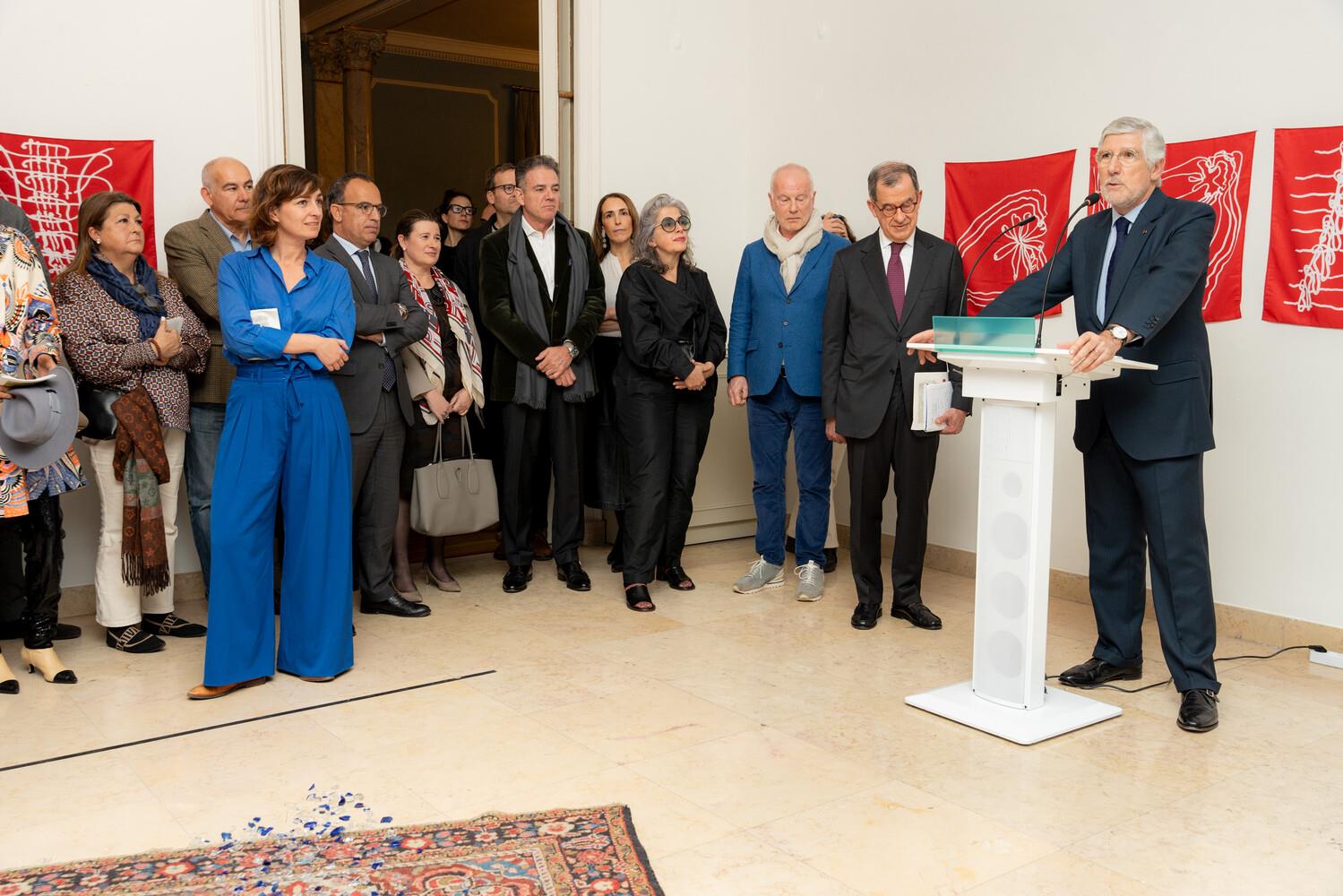 Ana Botella, Pedro Adão e Silva, Leonor Antunes, Benjamin Weil, Guilherme d´Oliveira Martins e João Mira Gomes (da esq. para a dir.)