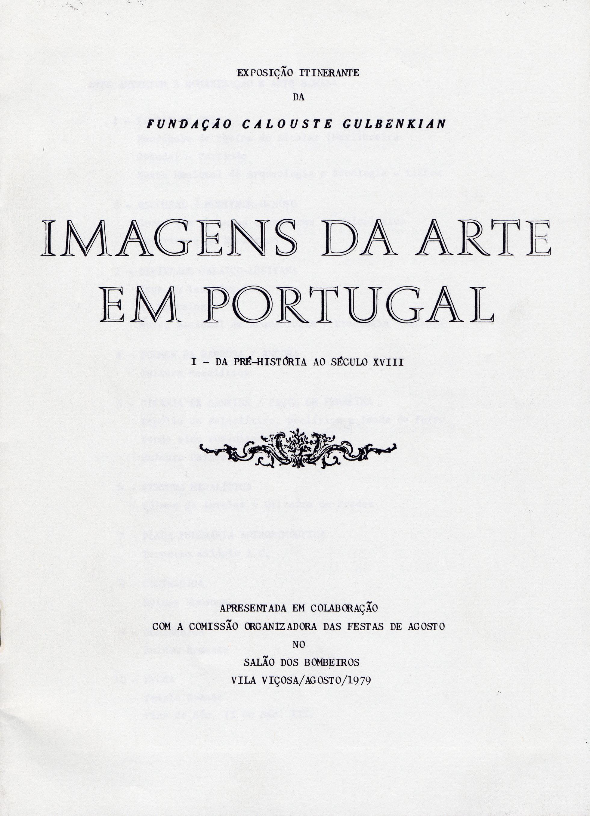 Imagens da Arte em Portugal. Da Pré-História ao Século XVIII