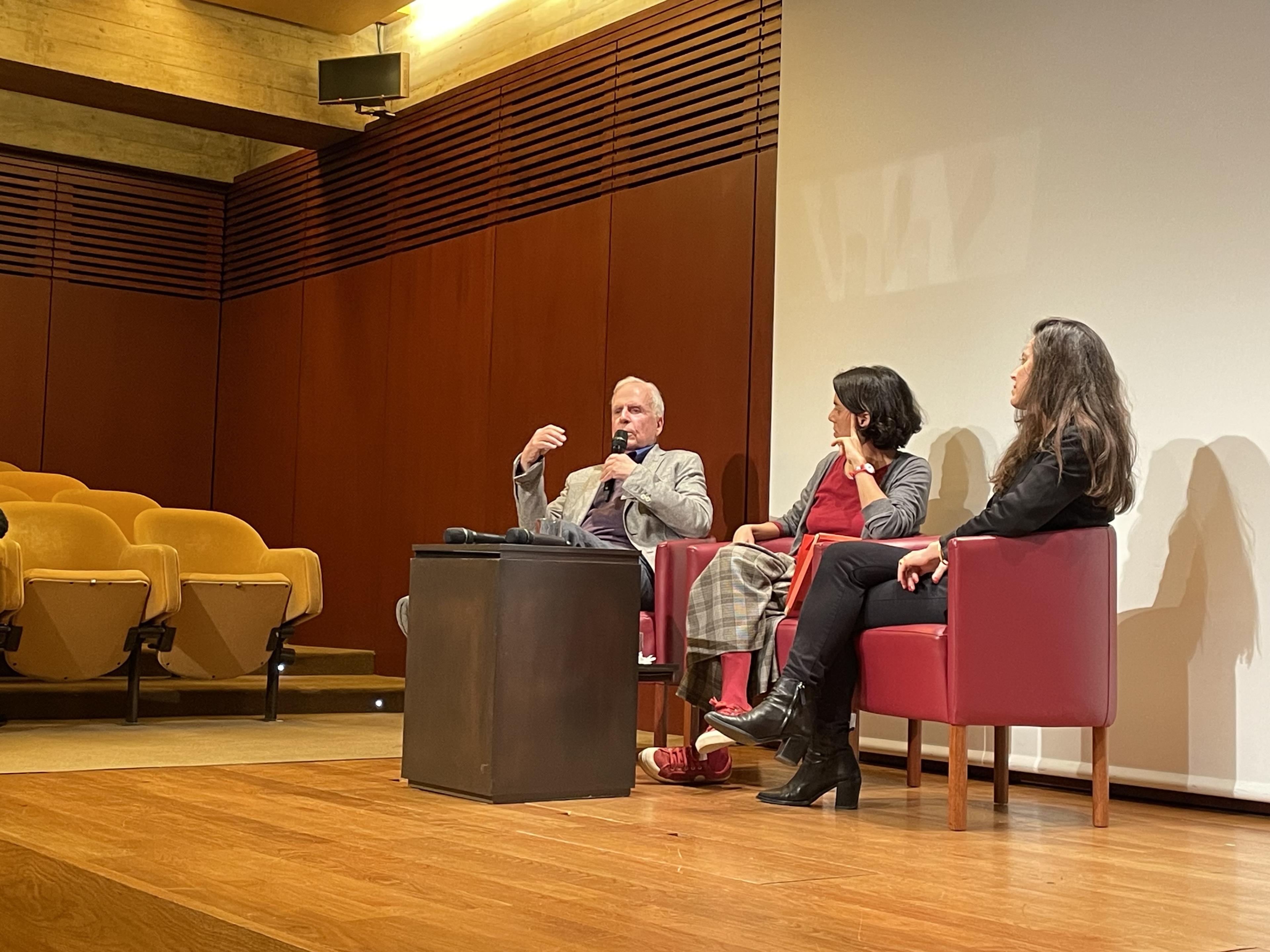 Exibição do filme «Um nome para o que sou»: Jorge Calado; Marta Pessoa e Susana Moreira Marques
