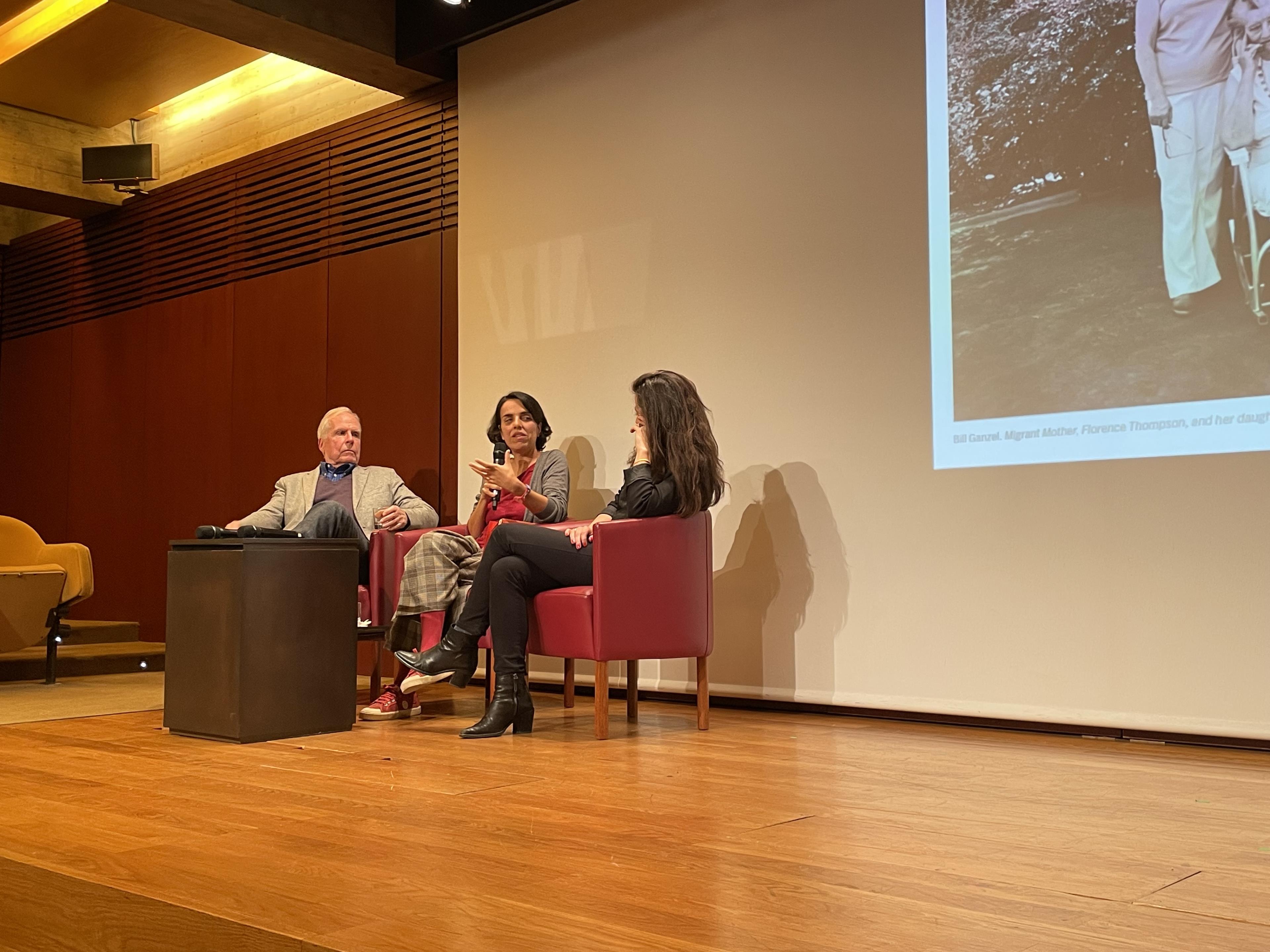 Exibição do filme «Um nome para o que sou»: Jorge Calado; Marta Pessoa e Susana Moreira Marques
