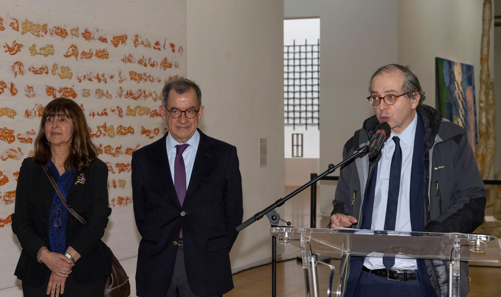 Helena de Freitas, Guilherme d´Oliveira Martins e Laurent Le Bon (da esq. para a dir.)