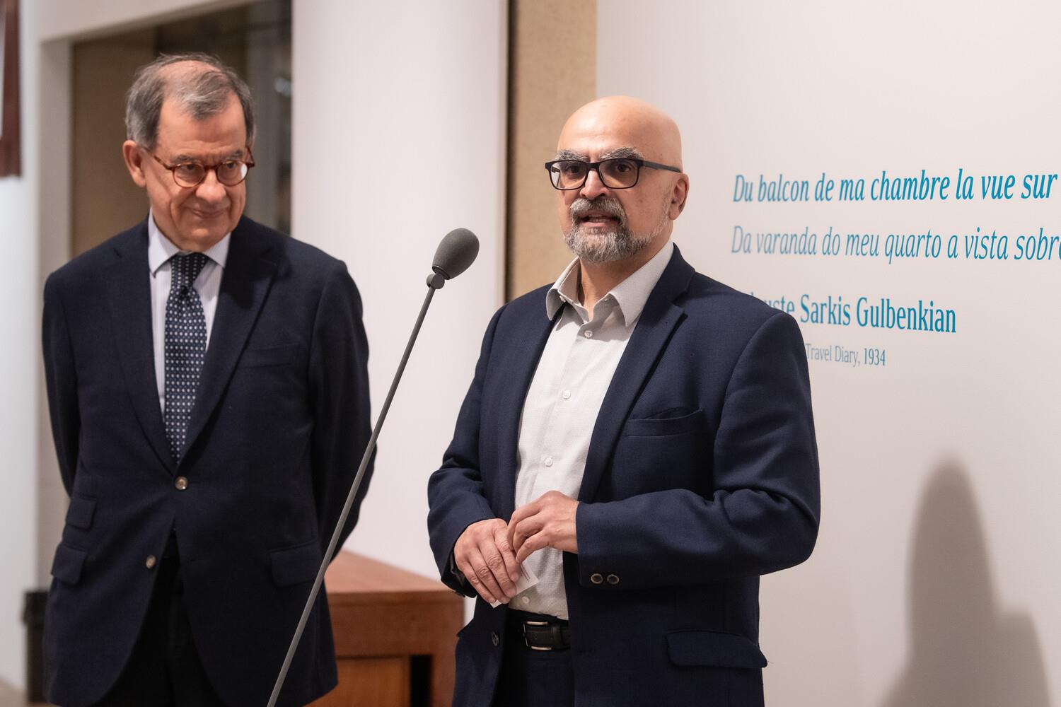 Guilherme d´Oliveira Martins (à esq.) e Razmik Panossian (à dir.)