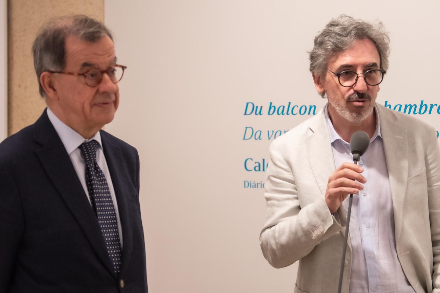 Guilherme d´Oliveira Martins (à esq.) e João Vieira (à dir.)