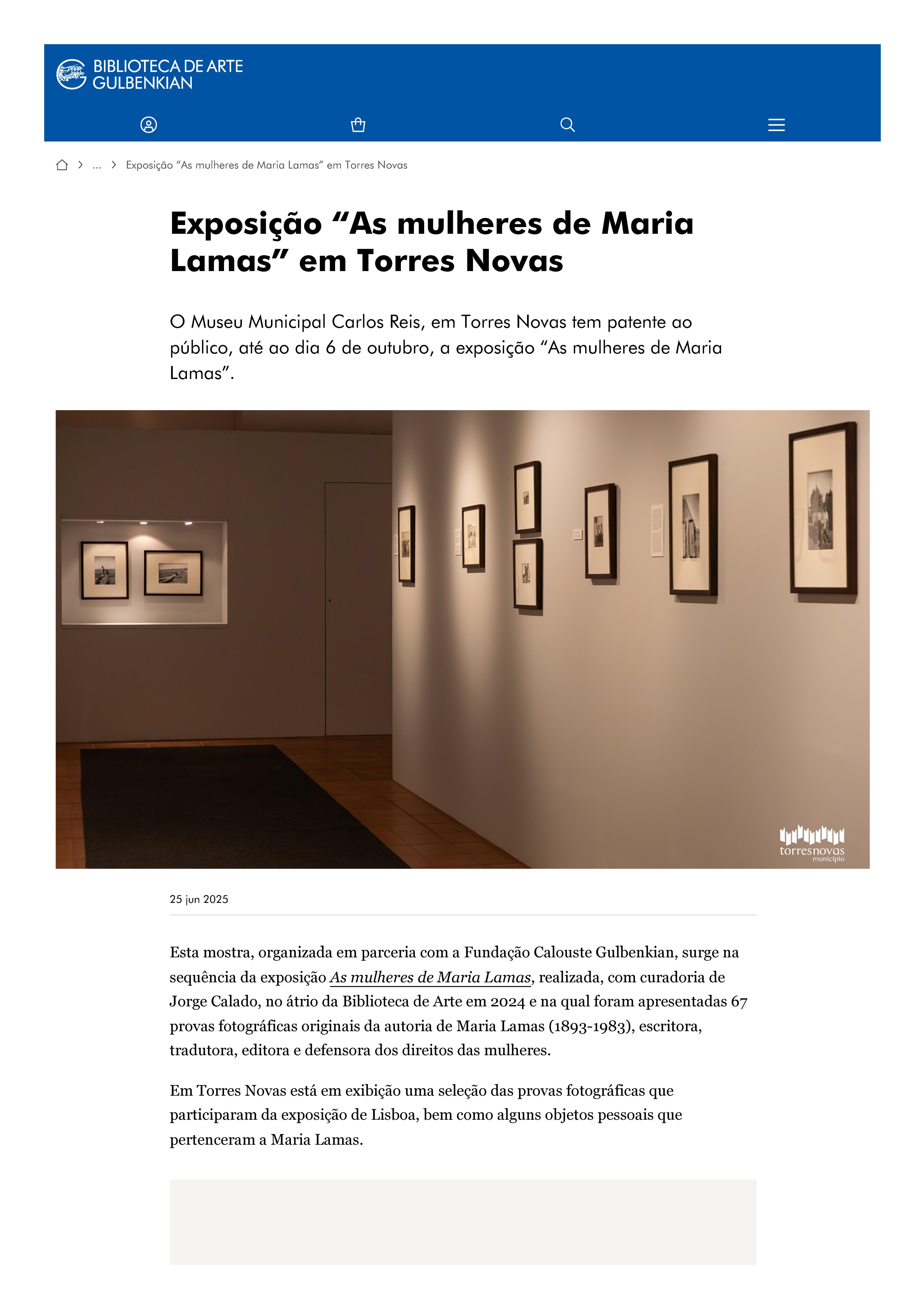 Exposição "As mulheres de Maria Lamas" em Torres Novas
