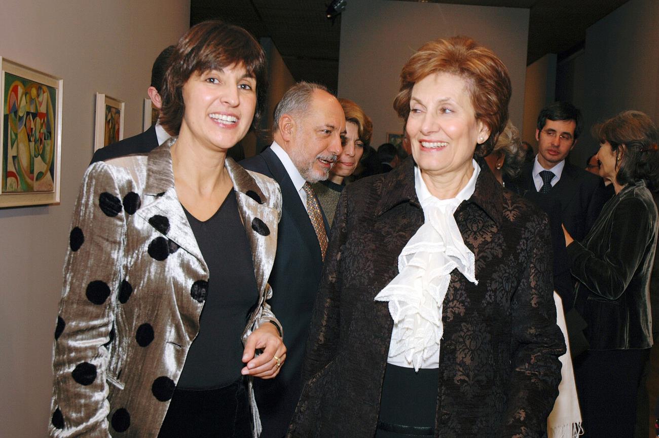 Helena de Freitas e Maria Cavaco Silva (da esq. para a dir.)