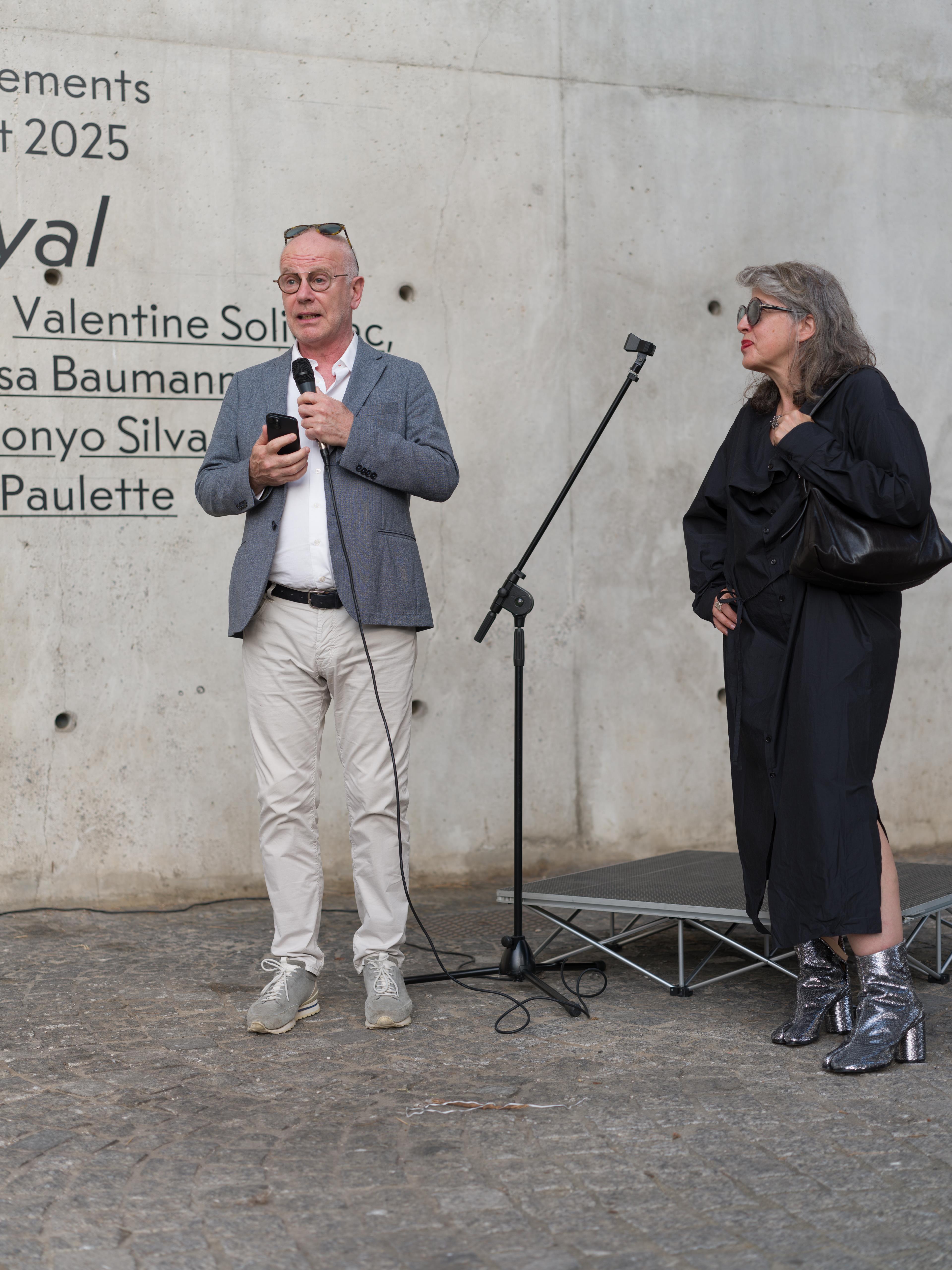 Benjamin Weil e Leonor Antunes