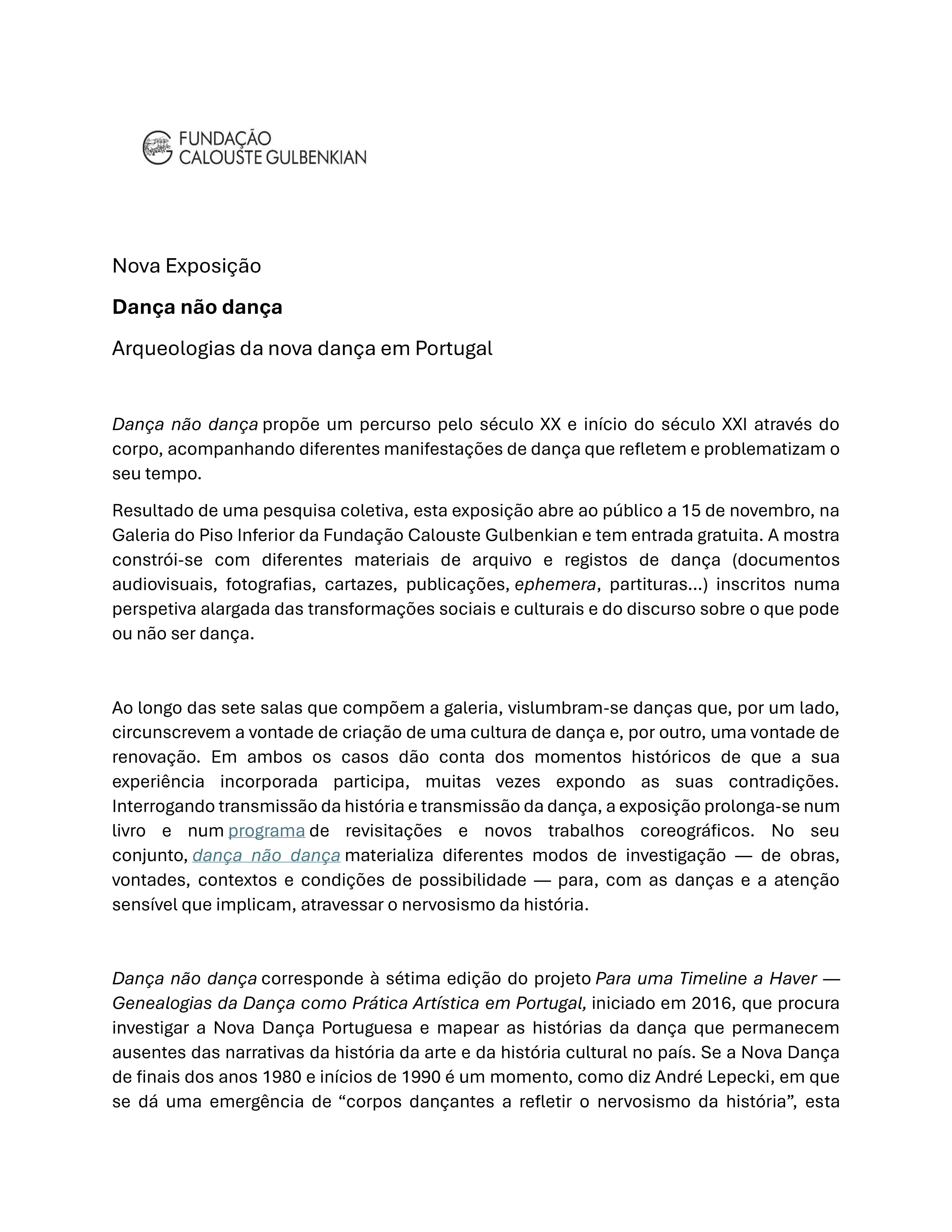 Serviço de Comunicação / Fundação Calouste Gulbenkian