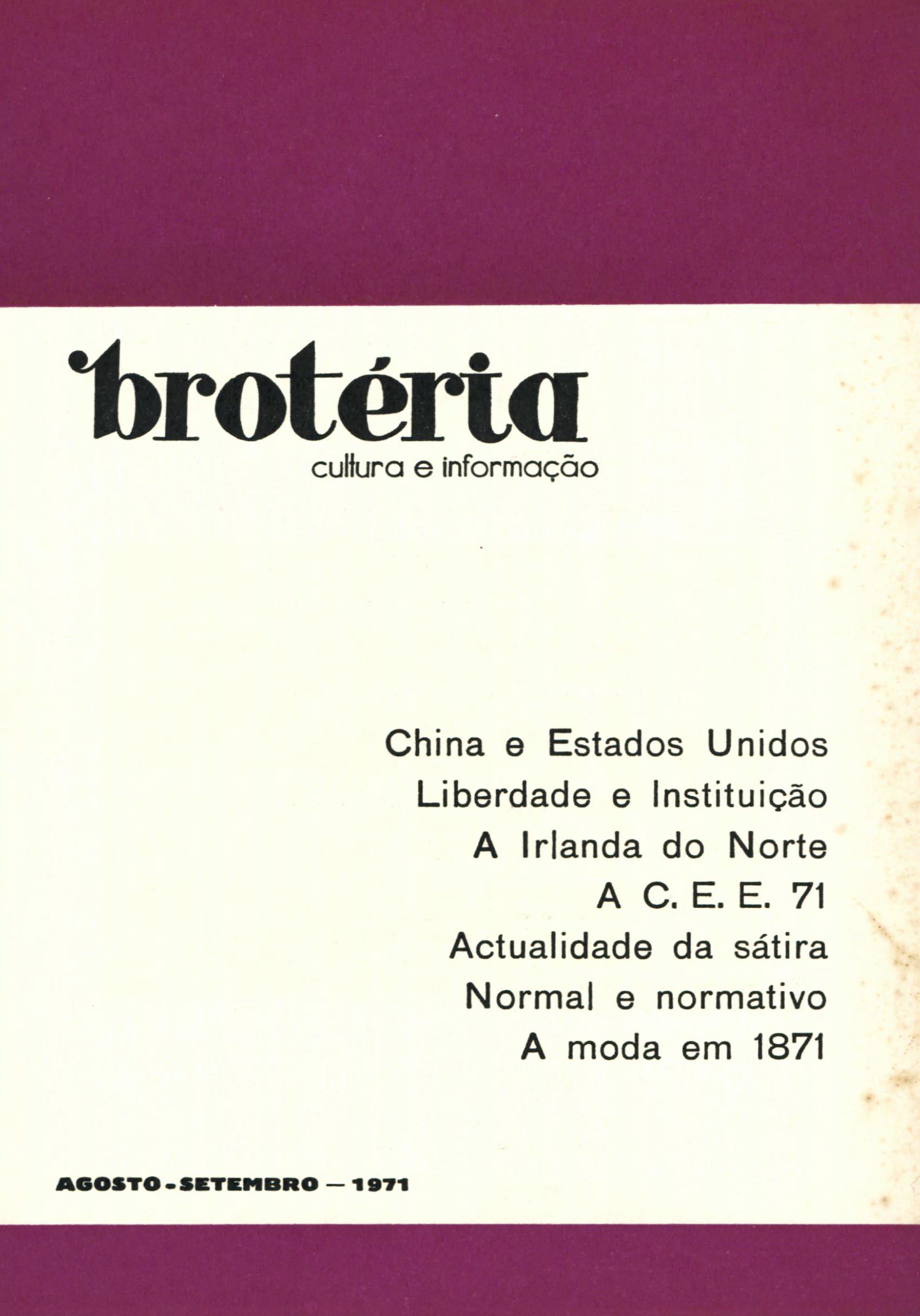 Broteria_Cultura_1971_capa