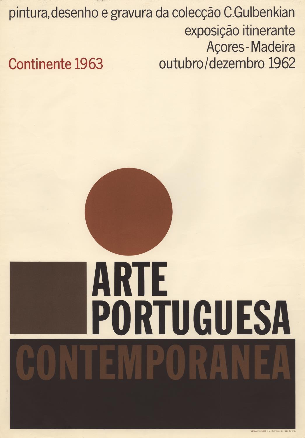 Arte Portuguesa Contemporânea. Pintura, Desenho e Gravura da Colecção C. Gulbenkian
