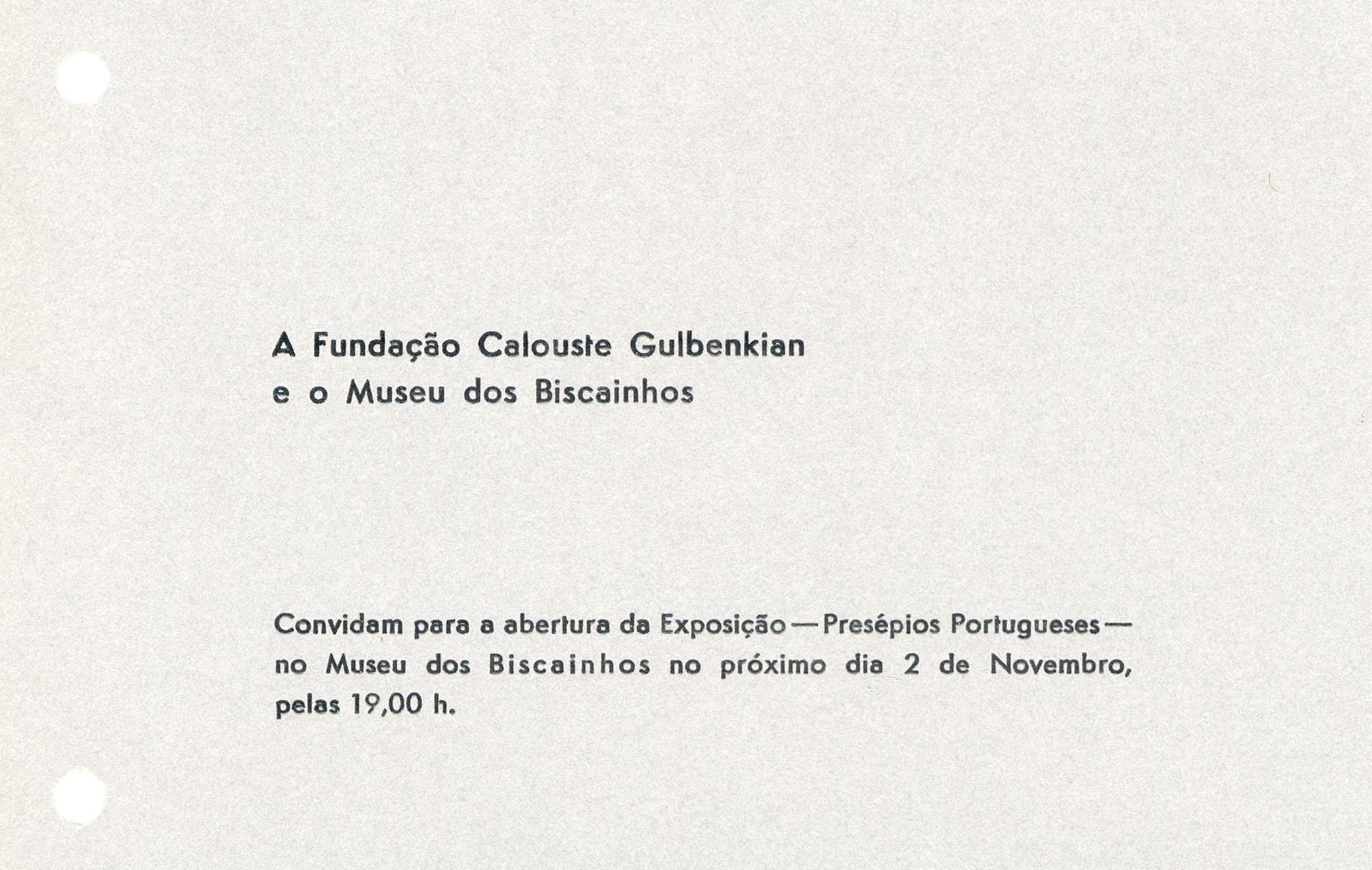 Creches Portugaises. Presépios Portugueses. Exposição Itinerante da Fundação Calouste Gulbenkian