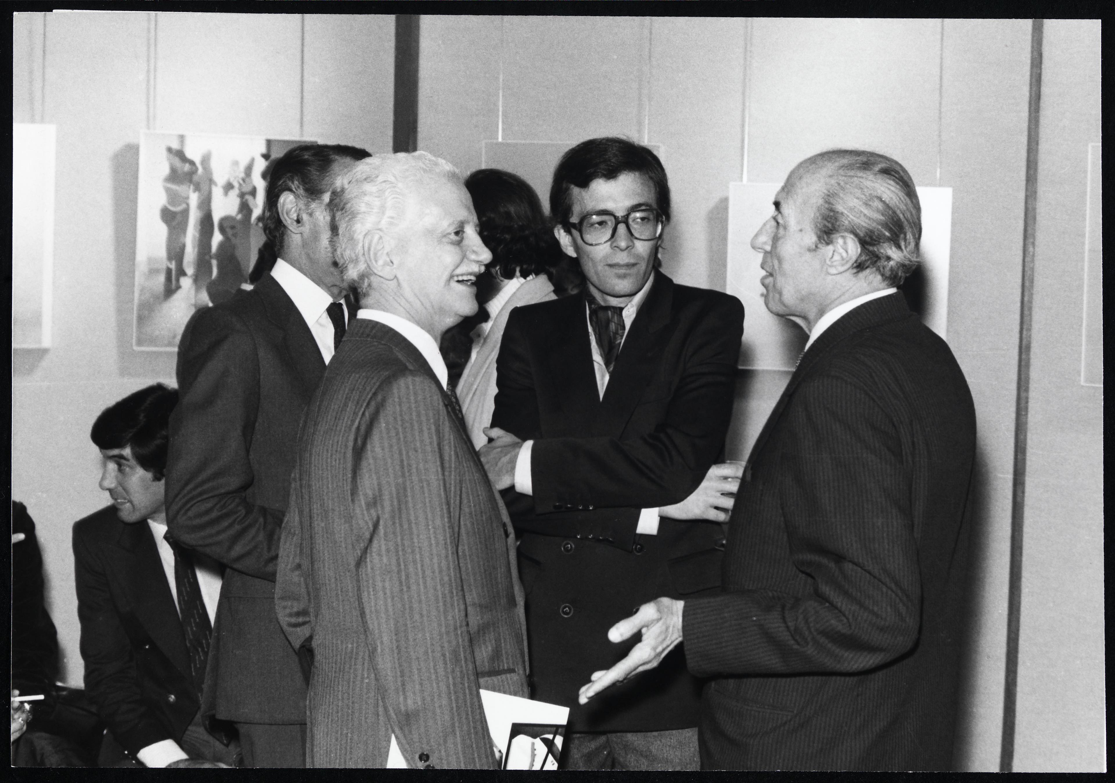 Luís Pinto Coelho (ao centro), José Vitorino de Pina Martins (à dir.)